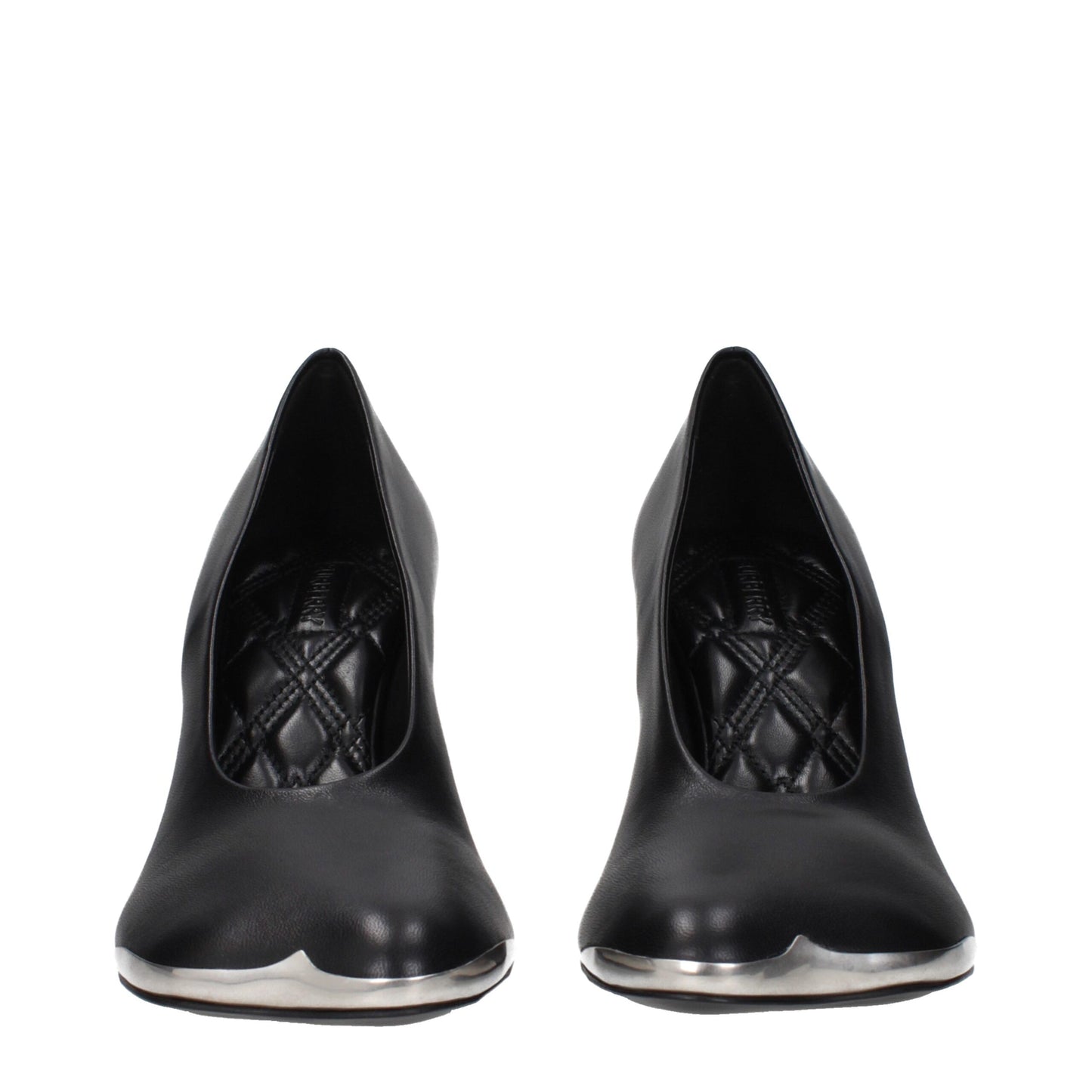 Burberry Black Leather High Heel Pumps Curated Luxury Accessories by Orvyn