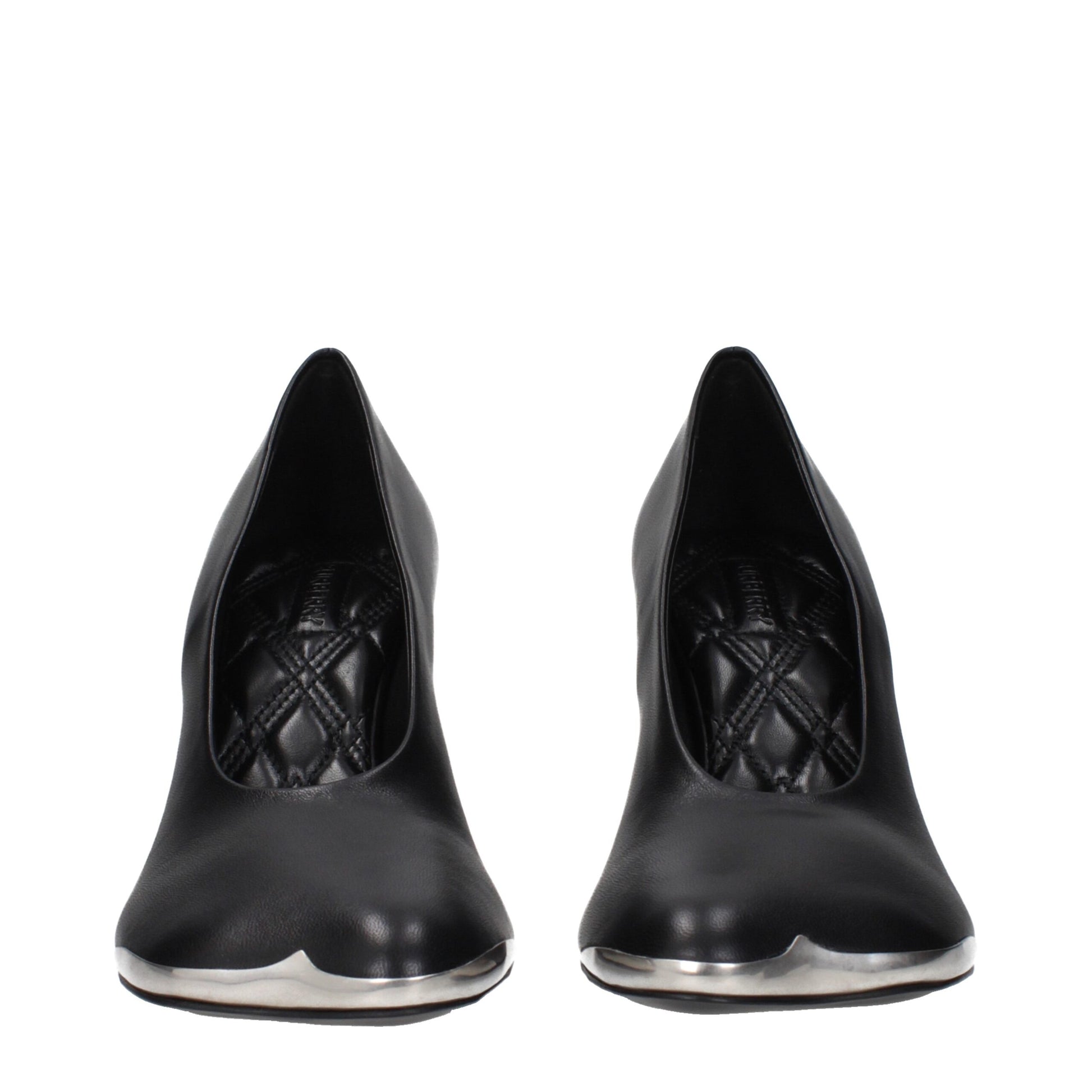 Burberry Black Leather High Heel Pumps Curated Luxury Accessories by Orvyn