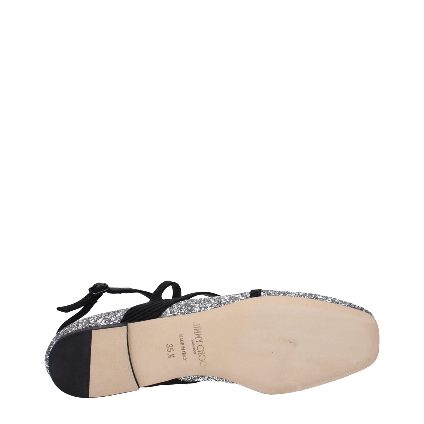 Jimmy Choo Gray Plastic Ballet Flats Curated Luxury Accessories by Orvyn