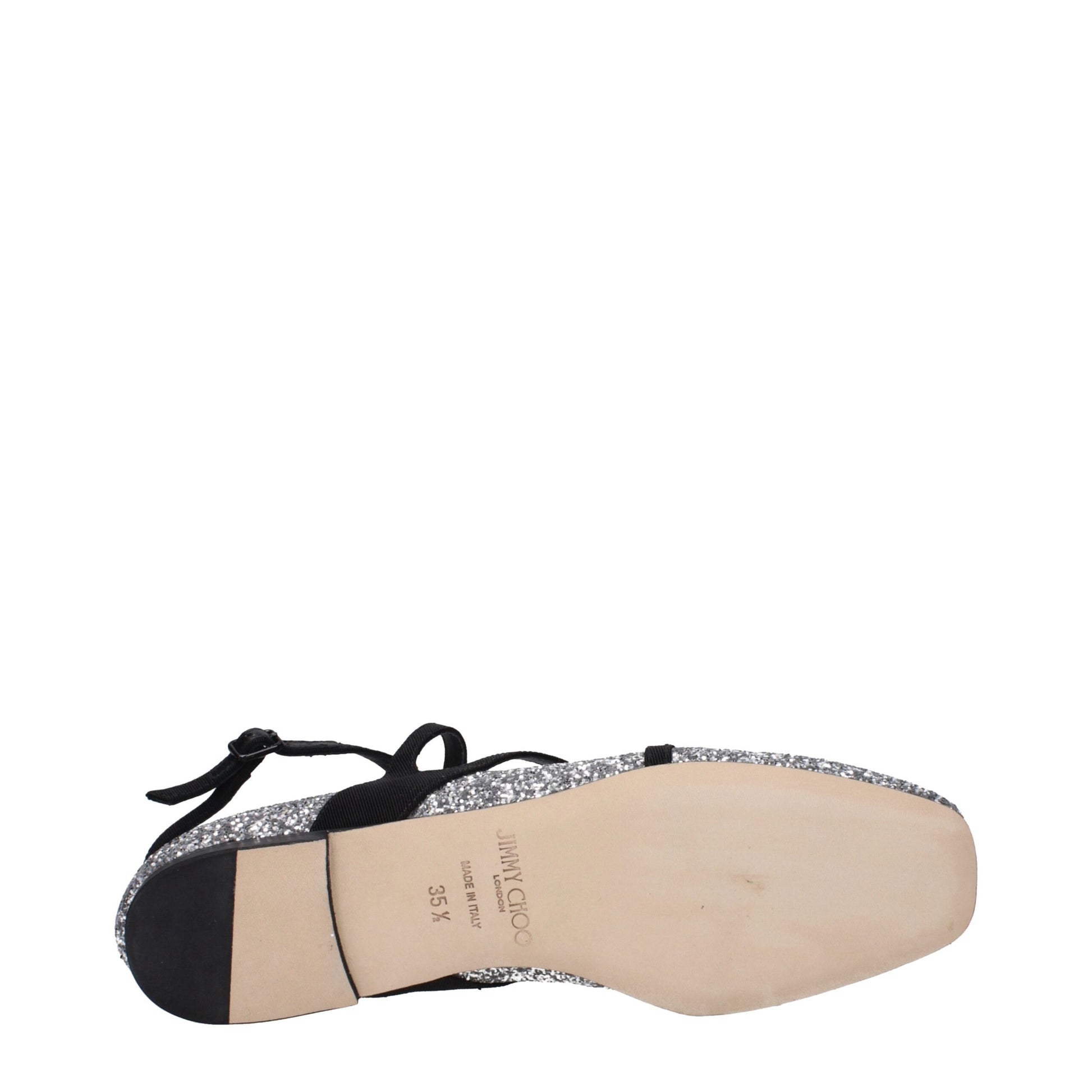 Jimmy Choo Gray Plastic Ballet Flats Curated Luxury Accessories by Orvyn