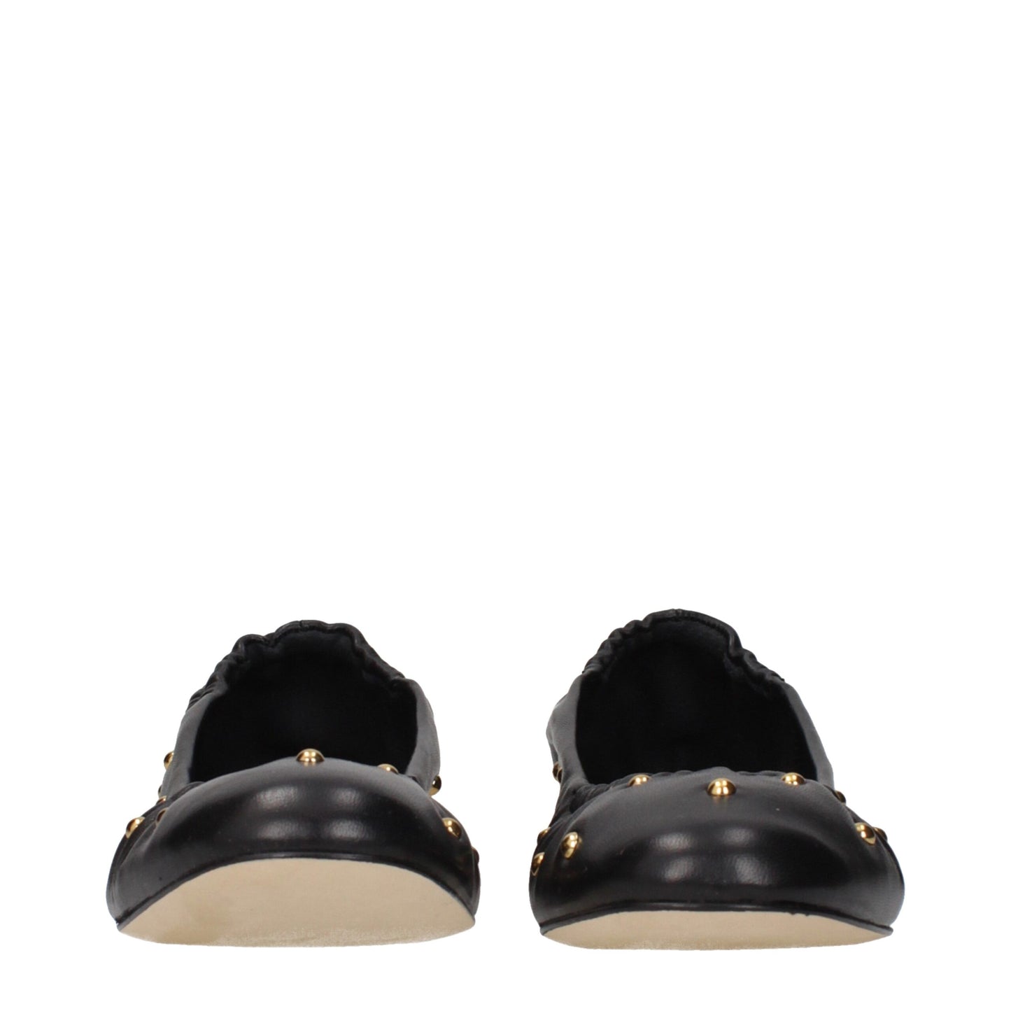 Chloé Black Leather Ballet Flats Curated Luxury Accessories by Orvyn
