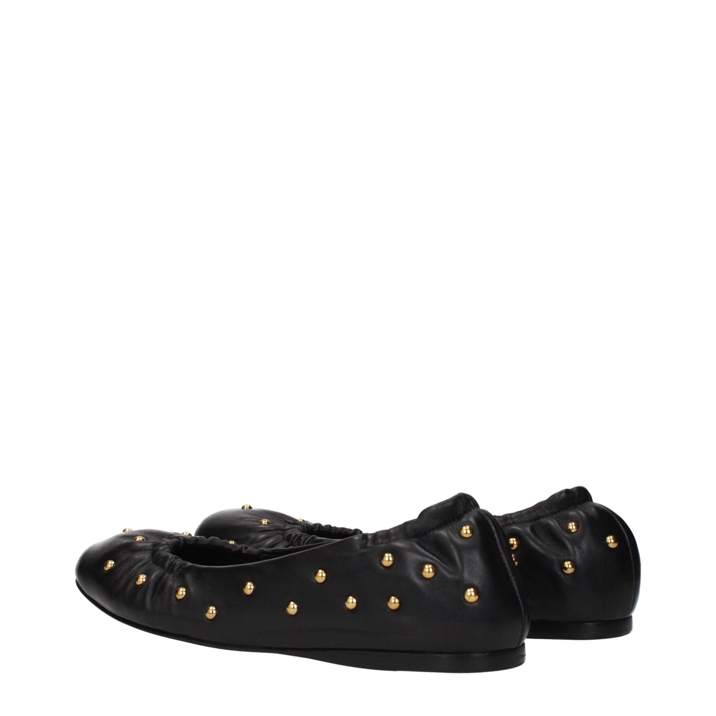 Chloé Black Leather Ballet Flats Curated Luxury Accessories by Orvyn