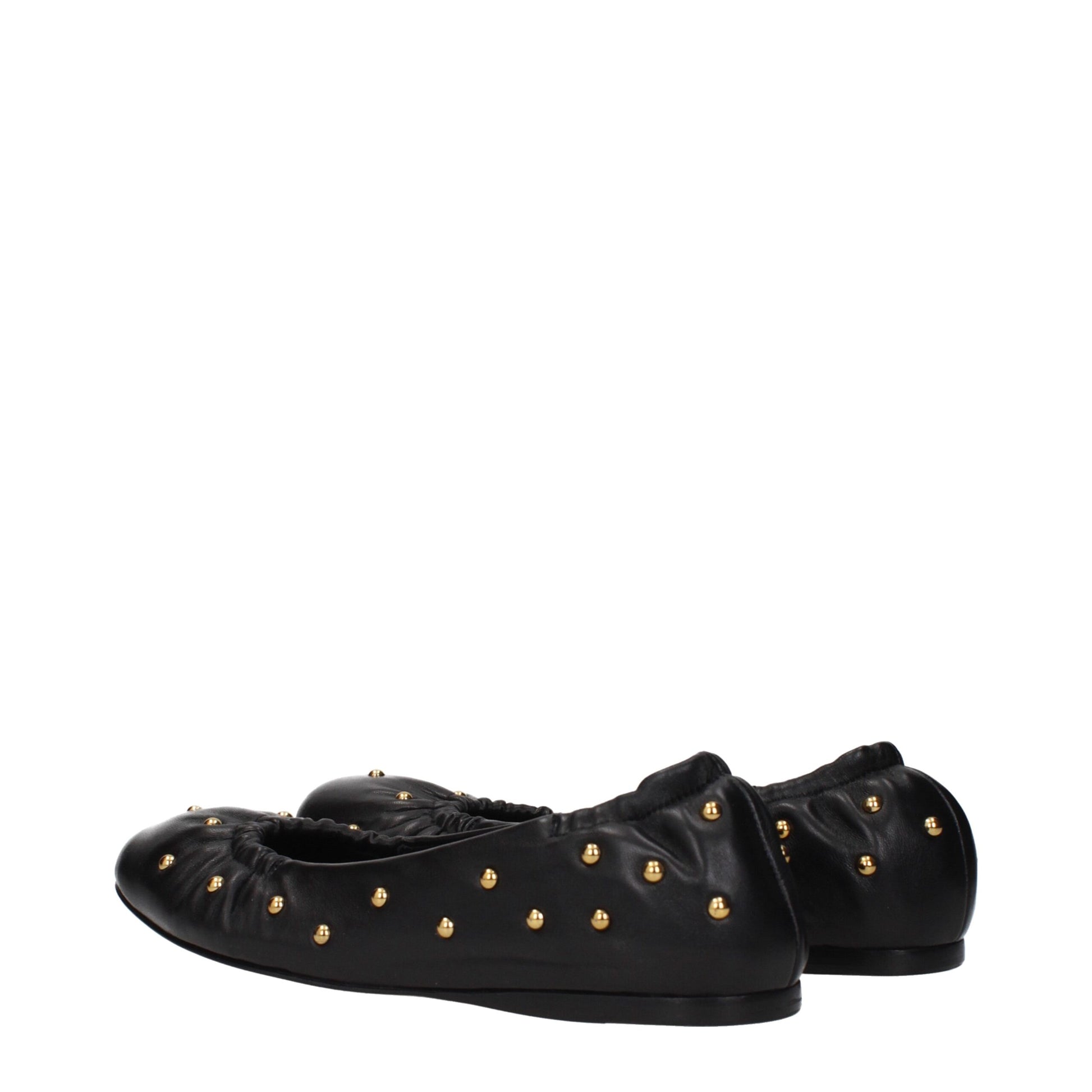 Chloé Black Leather Ballet Flats Curated Luxury Accessories by Orvyn