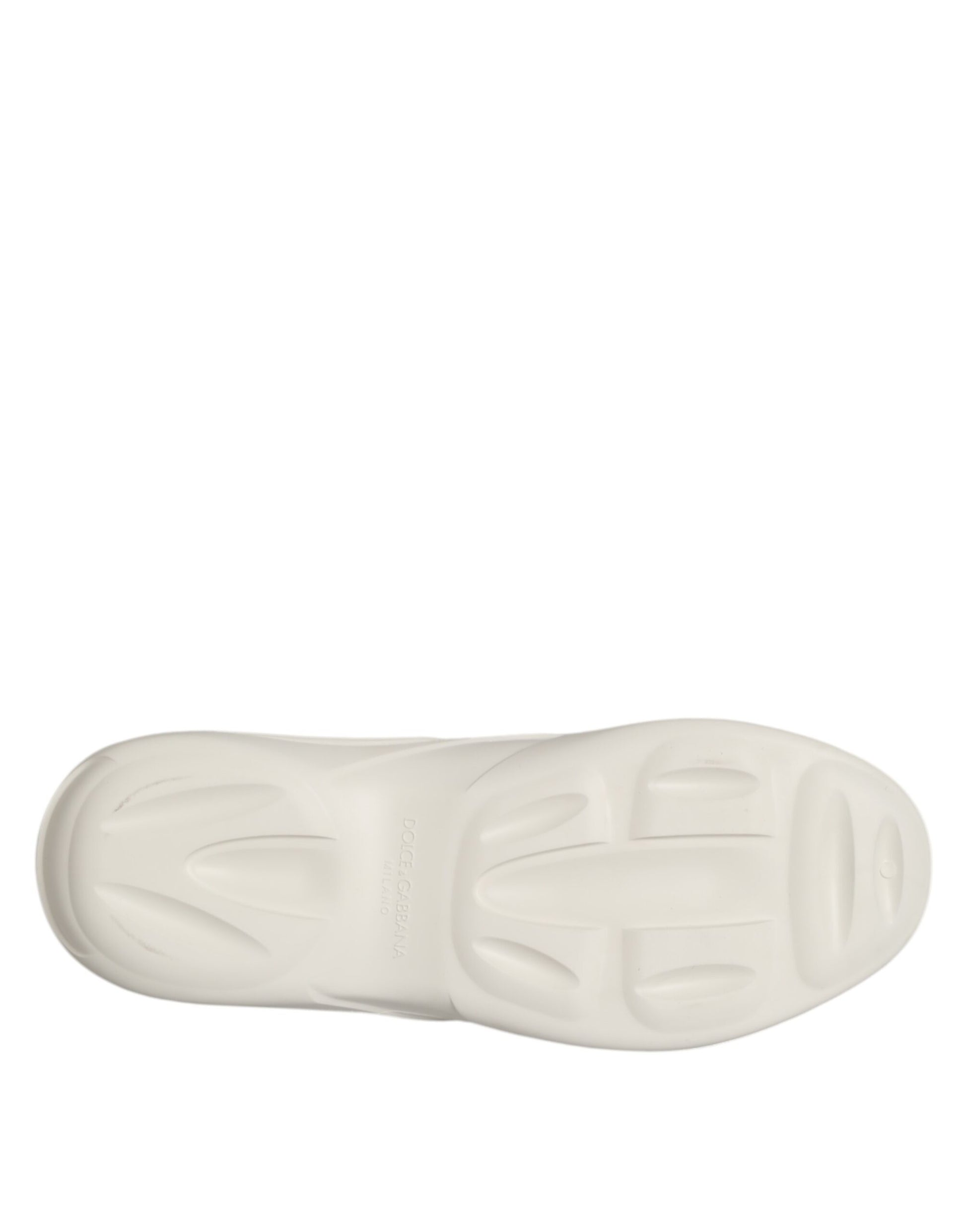 Dolce & Gabbana White Rubber Slides Low Top Sneakers Shoes Curated Luxury Accessories by Orvyn