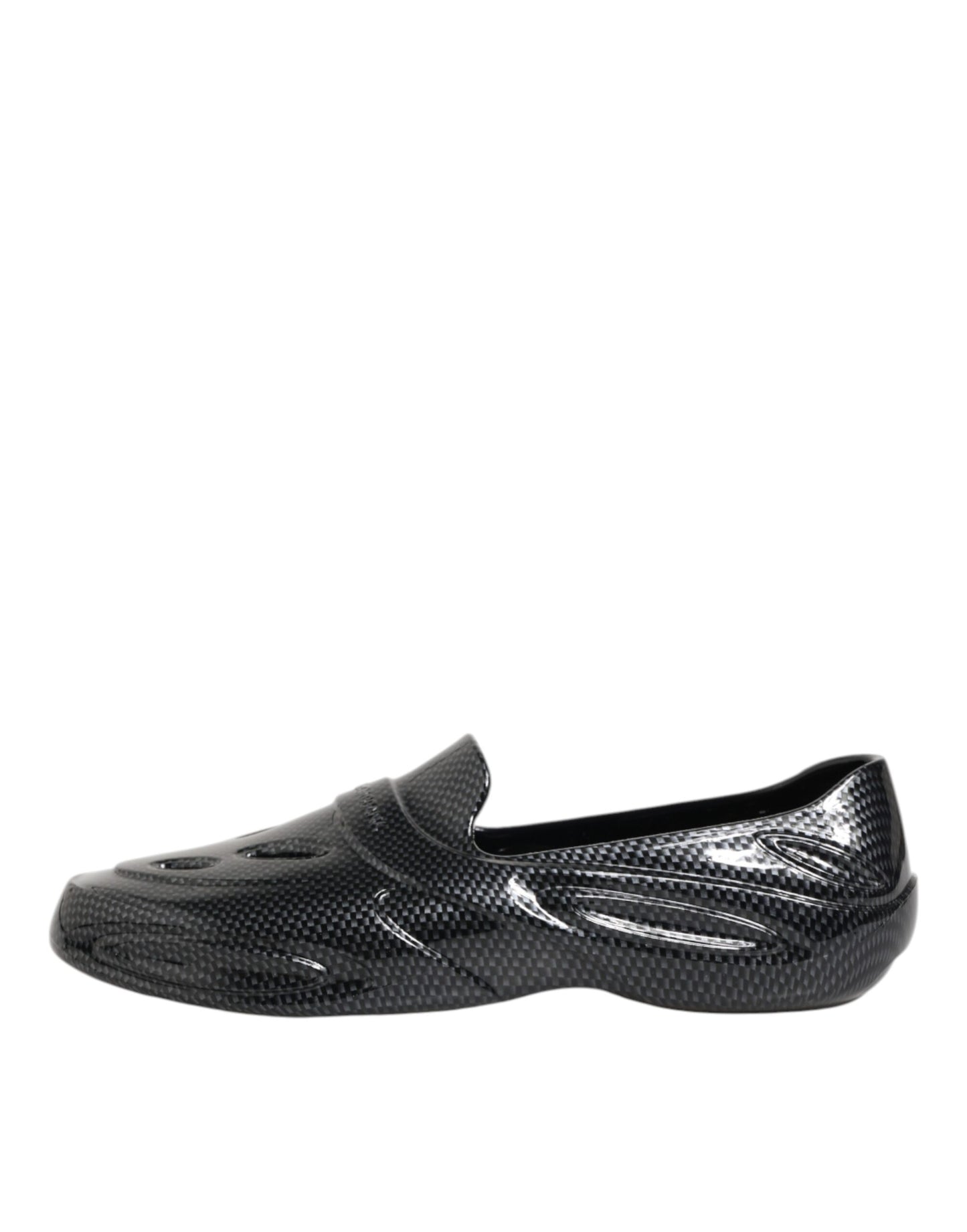Dolce & Gabbana Black Rubber Slides Low Top Sneakers Shoes Curated Luxury Accessories by Orvyn