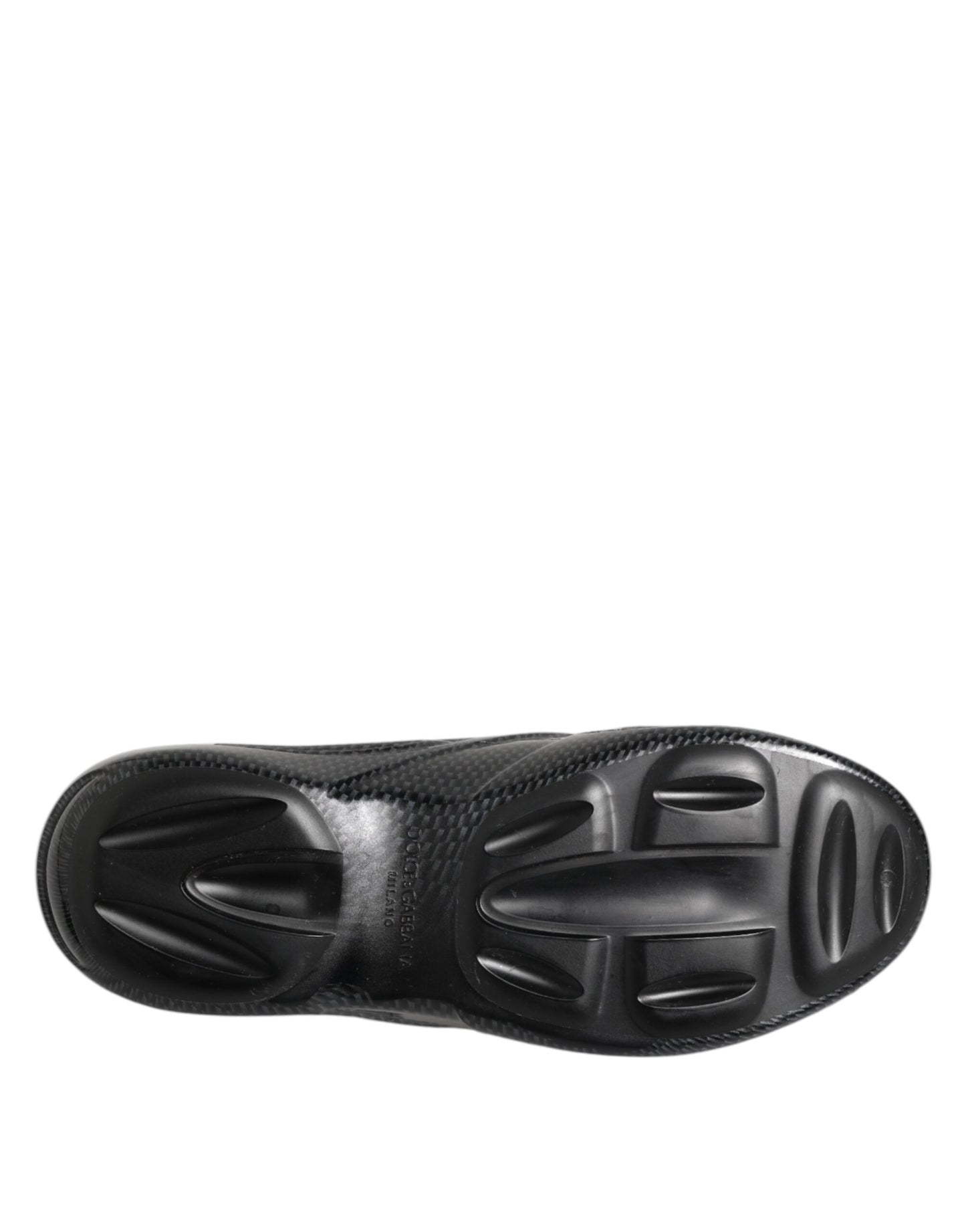 Dolce & Gabbana Black Rubber Slides Low Top Sneakers Shoes Curated Luxury Accessories by Orvyn