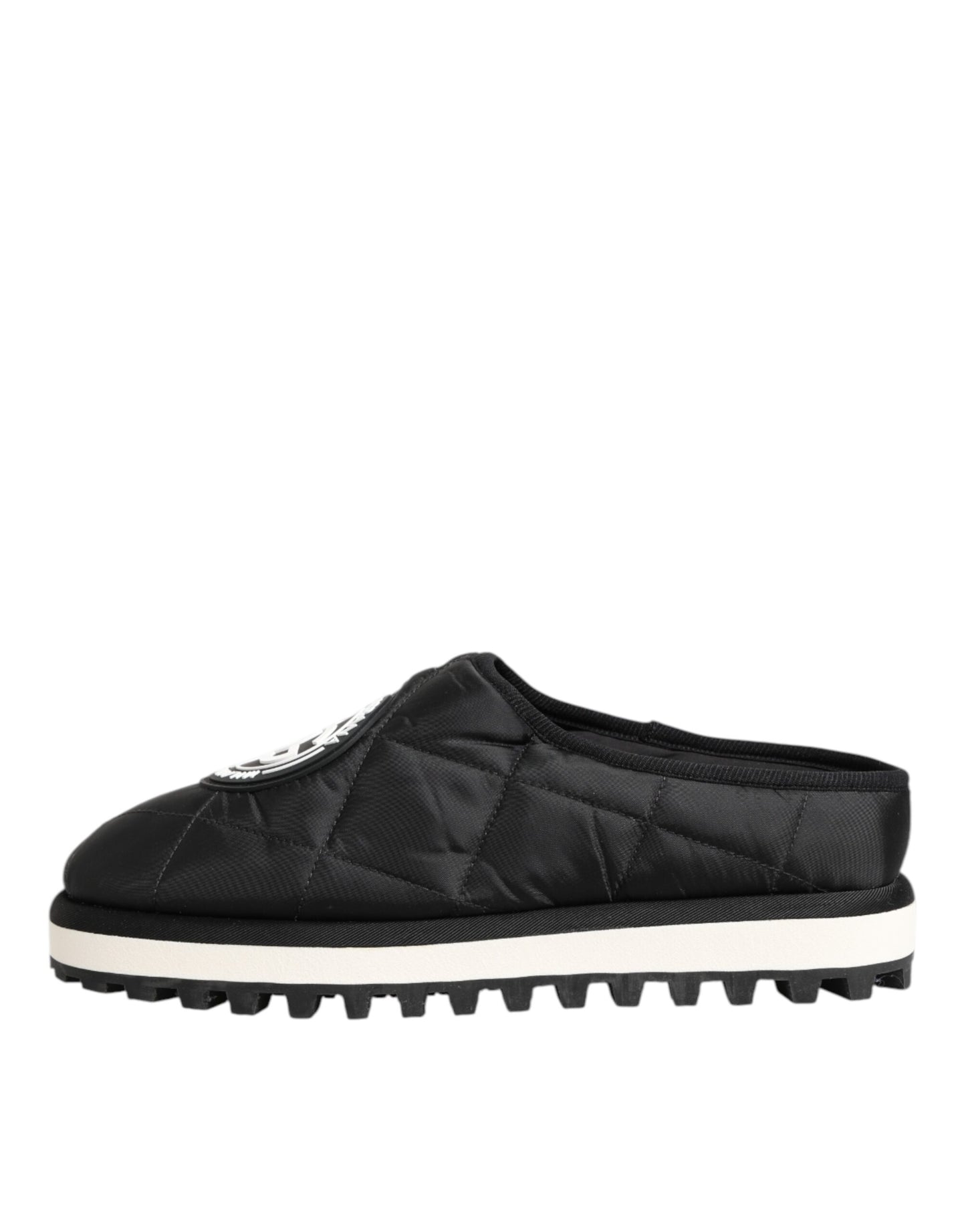 Dolce & Gabbana Black Nylon Low Top Slip On Sneaker Shoes Curated Luxury Accessories by Orvyn