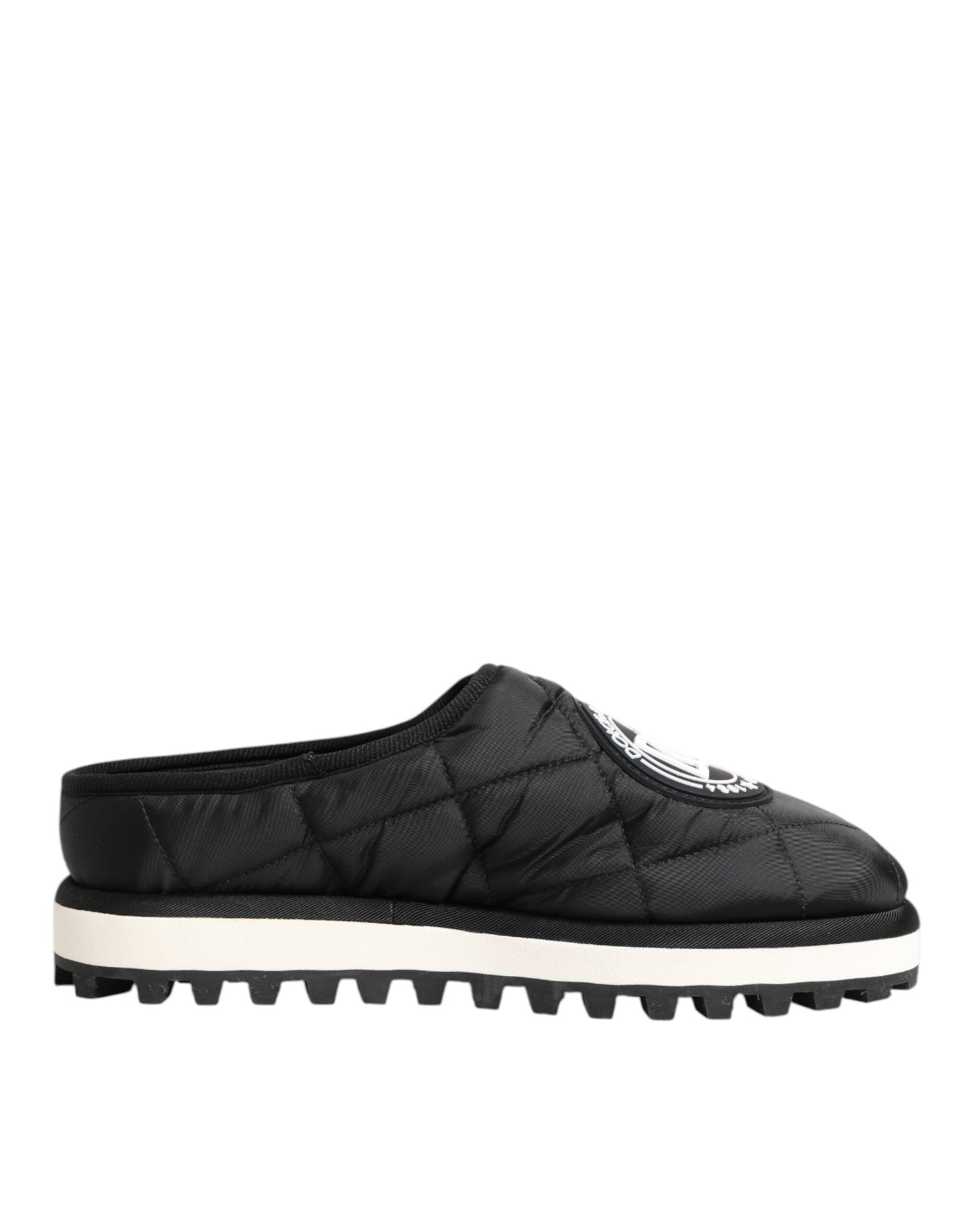 Dolce & Gabbana Black Nylon Low Top Slip On Sneaker Shoes Curated Luxury Accessories by Orvyn