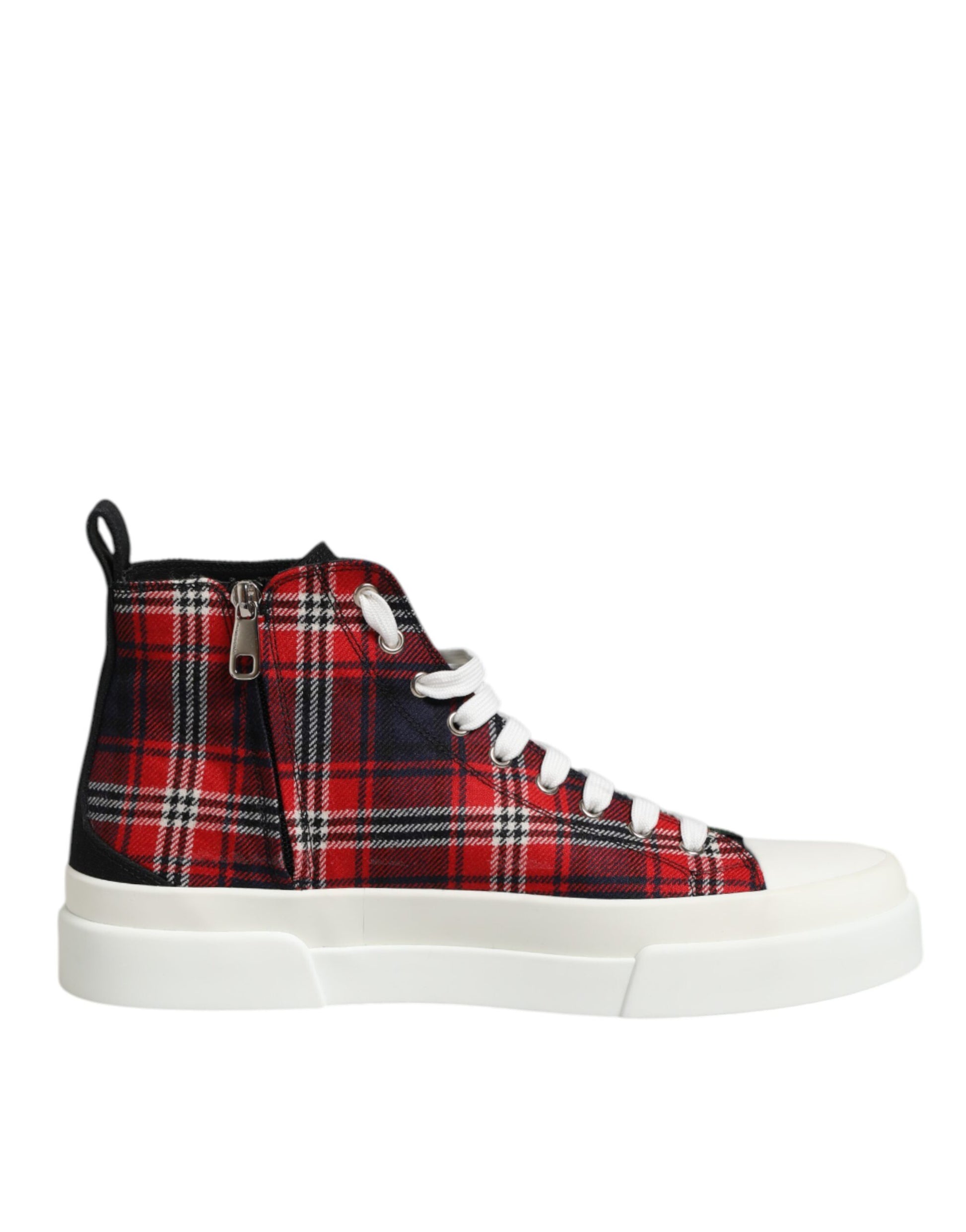Dolce & Gabbana Multicolor Cotton High Top Men Sneakers Shoes Curated Luxury Accessories by Orvyn