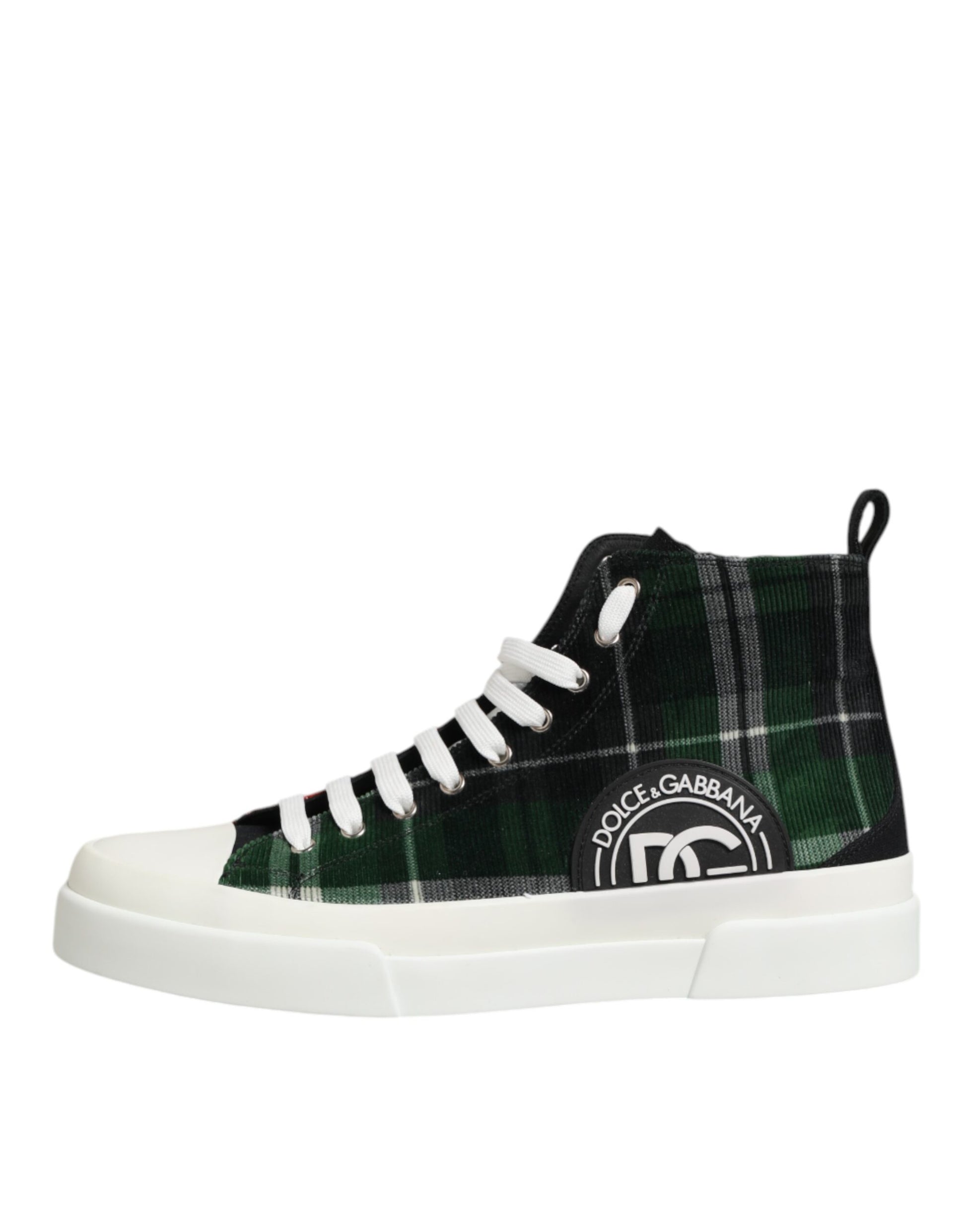 Dolce & Gabbana Multicolor DG Logo Men High Top Sneakers Shoes Curated Luxury Accessories by Orvyn