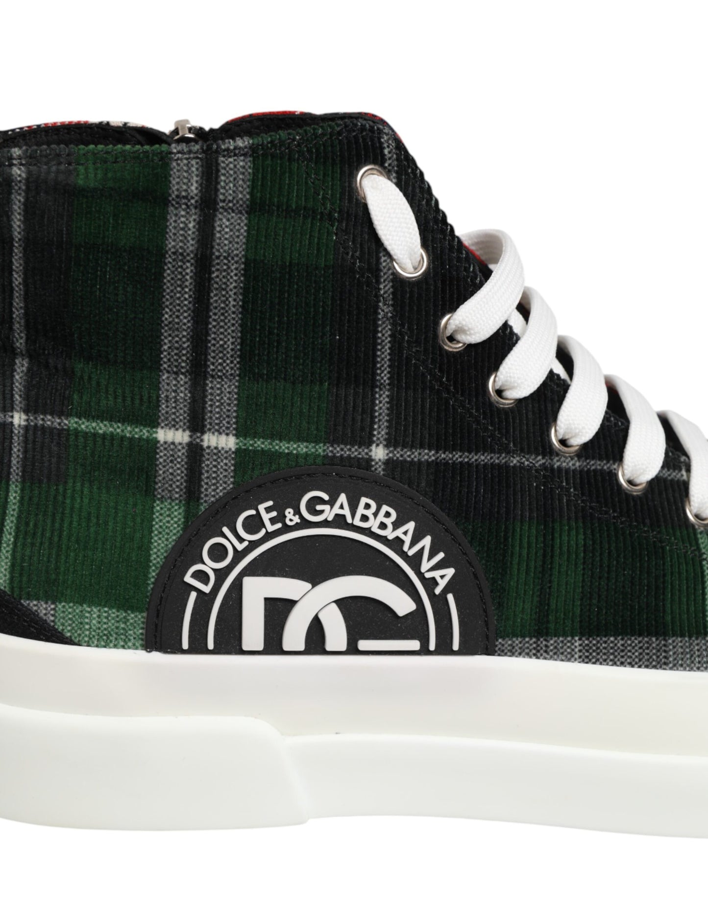 Dolce & Gabbana Multicolor DG Logo Men High Top Sneakers Shoes Curated Luxury Accessories by Orvyn