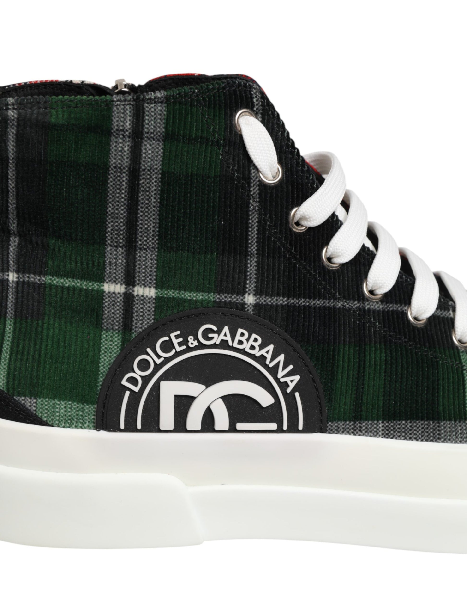 Dolce & Gabbana Multicolor DG Logo Men High Top Sneakers Shoes Curated Luxury Accessories by Orvyn