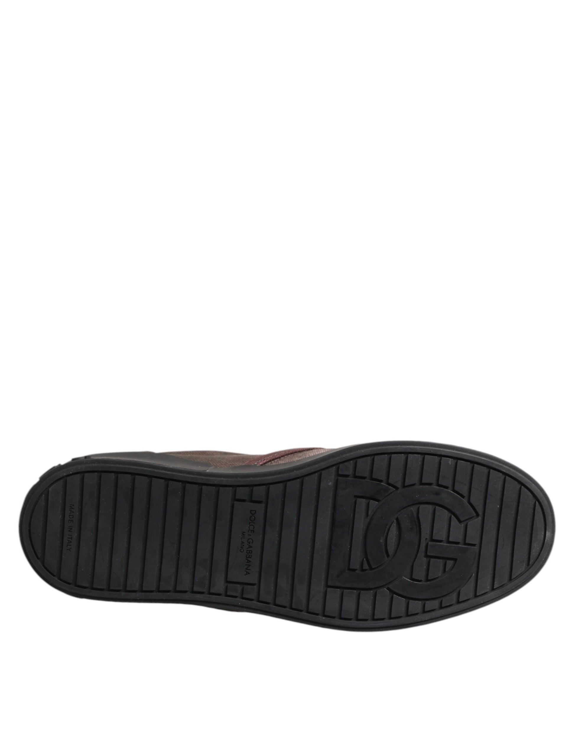 Dolce & Gabbana Multicolor Cotton Low Top Slip On Men Sneakers Shoes Curated Luxury Accessories by Orvyn