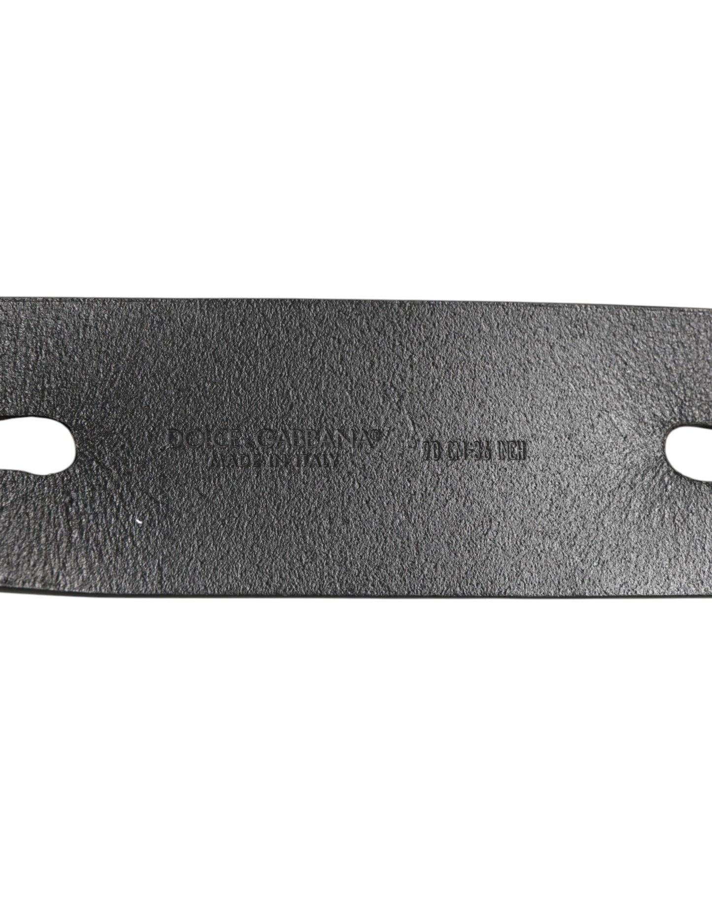 Dolce & Gabbana Black Double Strap Leather Silver Buckle Belt Curated Luxury Accessories by Orvyn