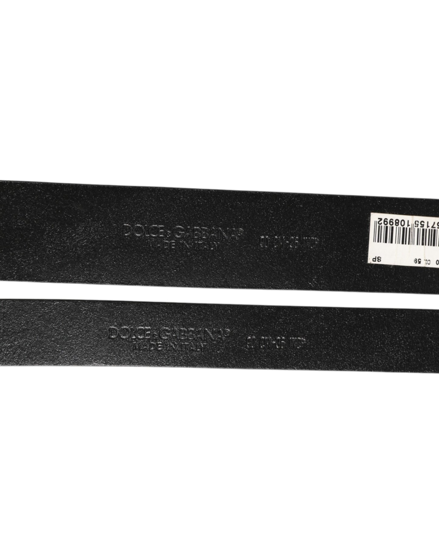 Dolce & Gabbana Black Double Strap Leather Silver Buckle Belt Curated Luxury Accessories by Orvyn