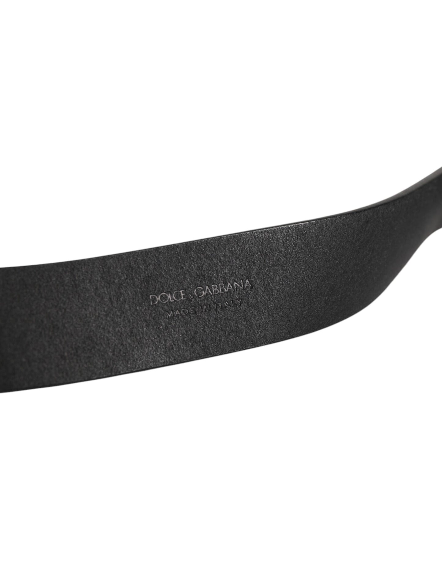 Dolce & Gabbana Black Leather Metal Buckle Classic Men Belt Curated Luxury Accessories by Orvyn