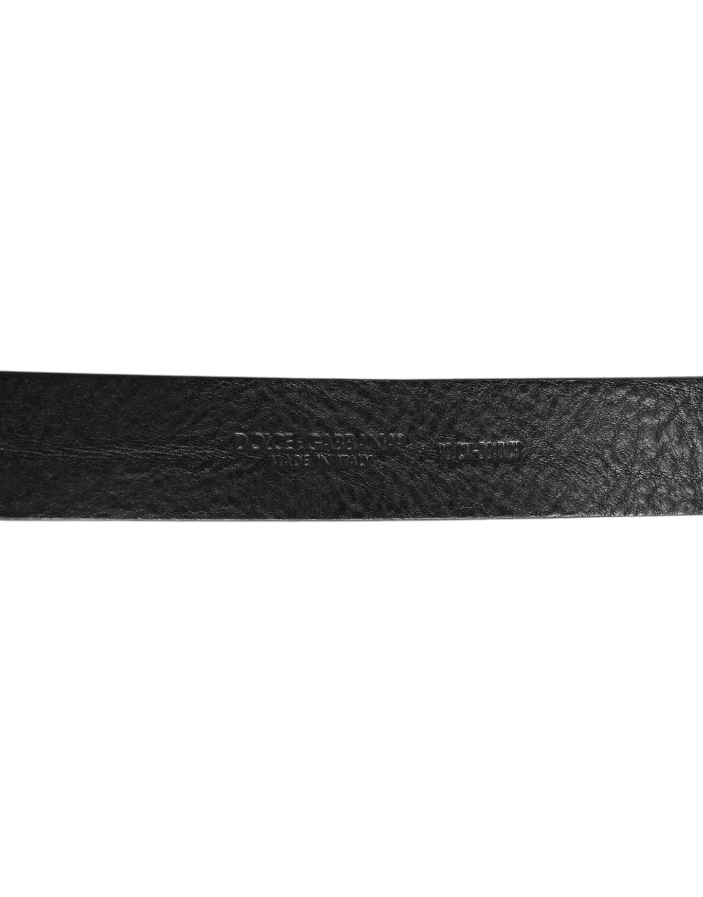 Dolce & Gabbana Black Leather Classic Metal Logo Buckle Belt Curated Luxury Accessories by Orvyn