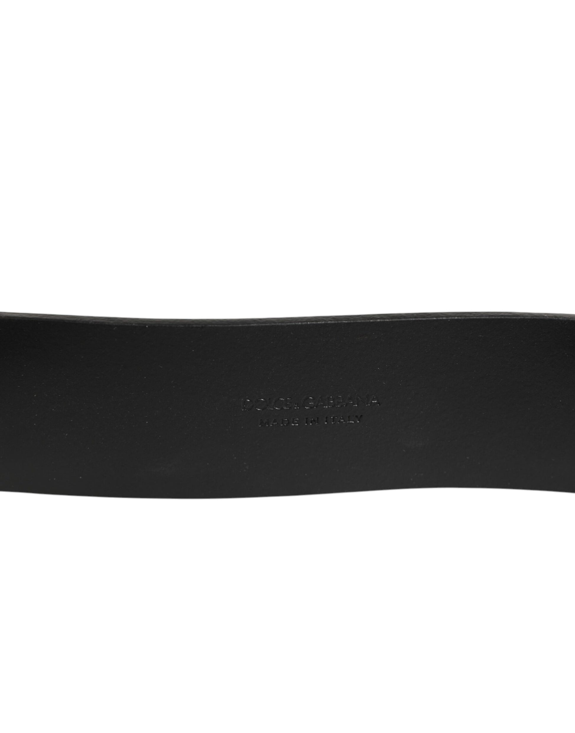 Dolce & Gabbana Brown Classic Gold Metal Logo Buckle Men Belt Curated Luxury Accessories by Orvyn