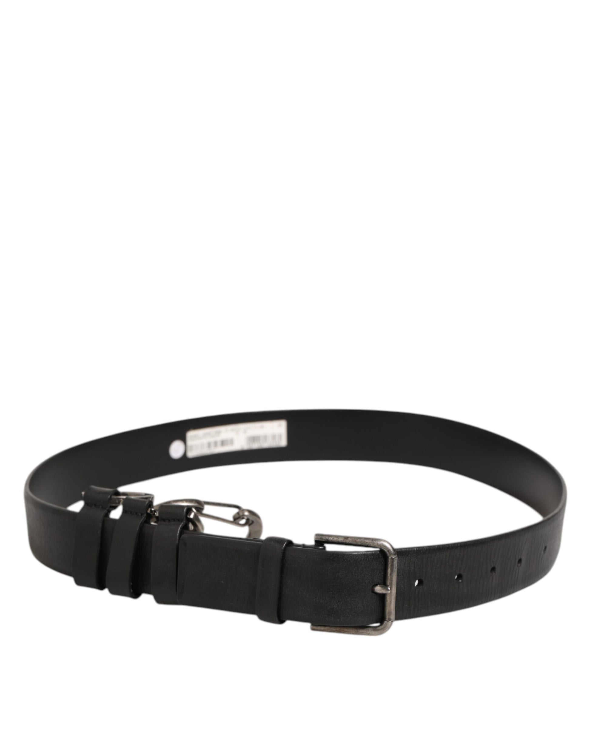 Dolce & Gabbana Black Key Ring Clip Attachments Buckle Belt Curated Luxury Accessories by Orvyn