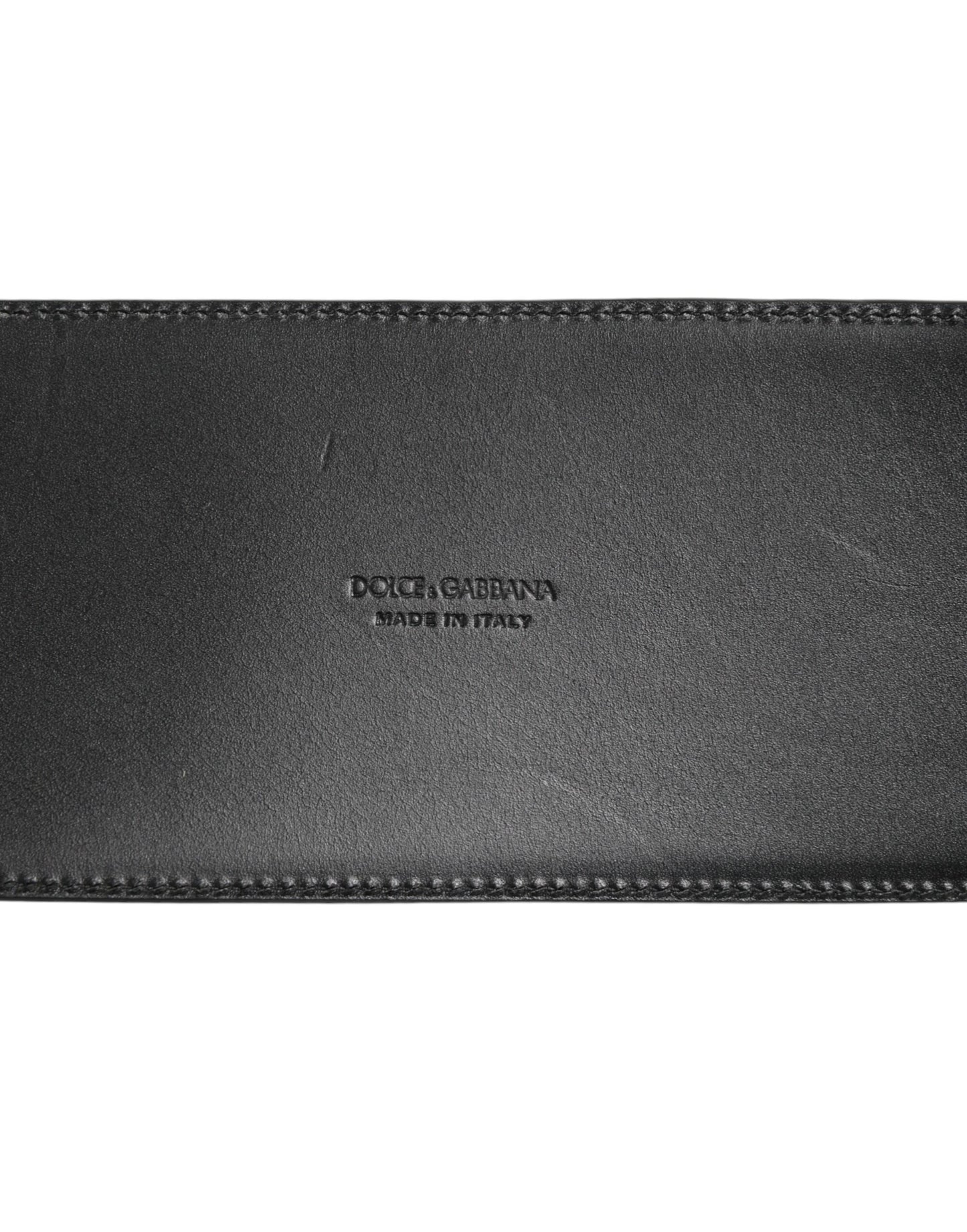 Dolce & Gabbana Black Leather 4-Strap Metal Multi-Buckle Belt Curated Luxury Accessories by Orvyn