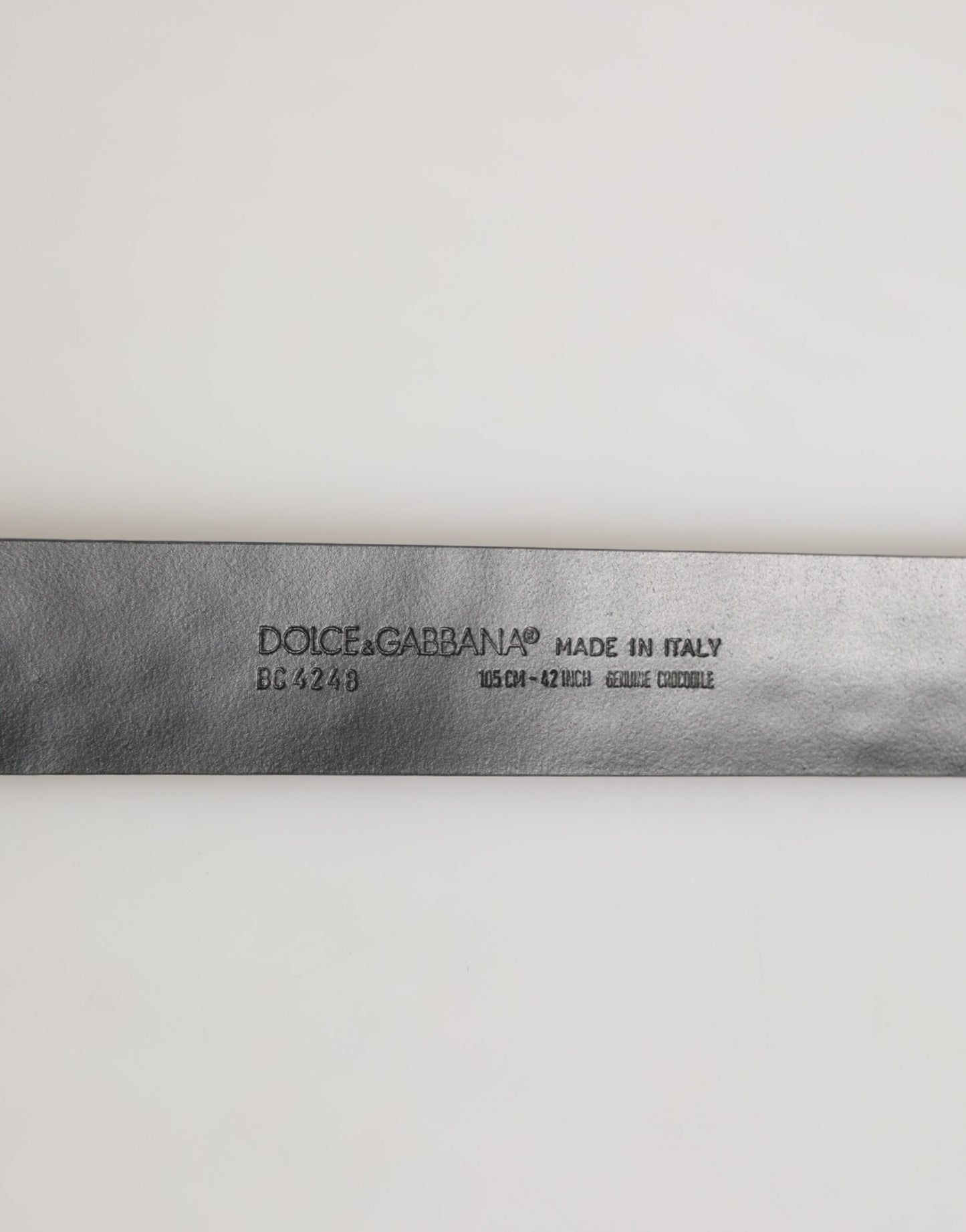 Dolce & Gabbana Black Exotic Leather DG Logo Buckle Belt Curated Luxury Accessories by Orvyn