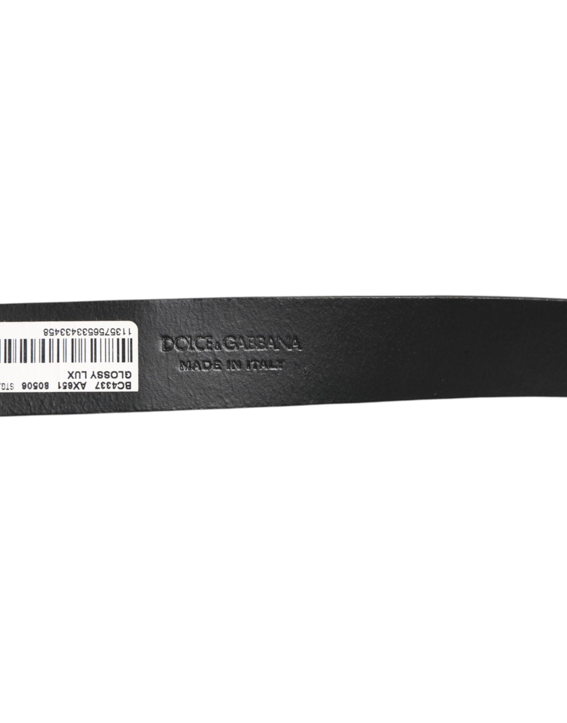 Dolce & Gabbana Brown Glossy Leather Classic Metal Buckle Belt Curated Luxury Accessories by Orvyn