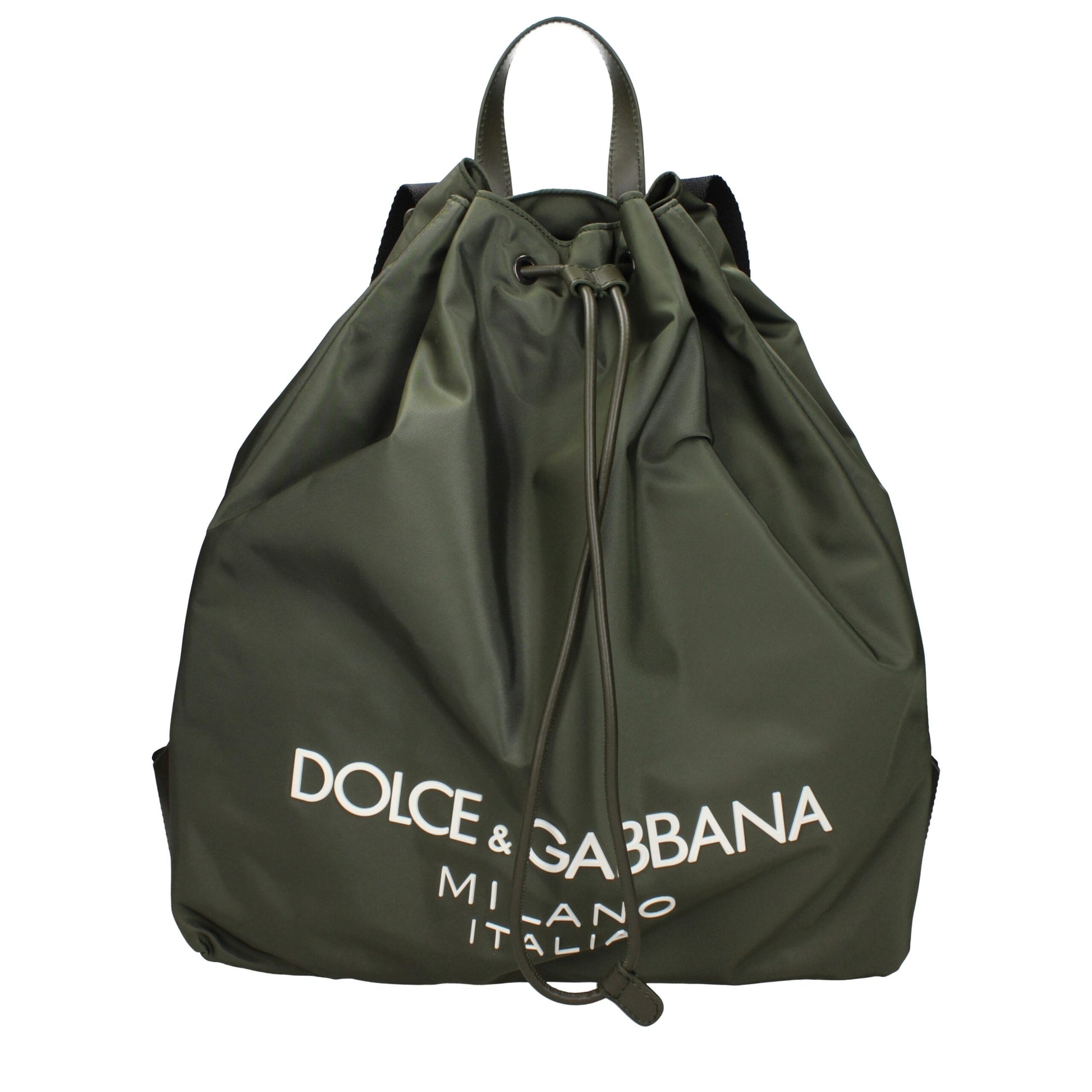 Dolce & Gabbana Green Nylon Backpack Curated Luxury Accessories by Orvyn