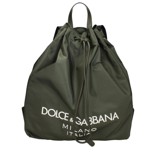 Dolce & Gabbana Green Nylon Backpack Curated Luxury Accessories by Orvyn