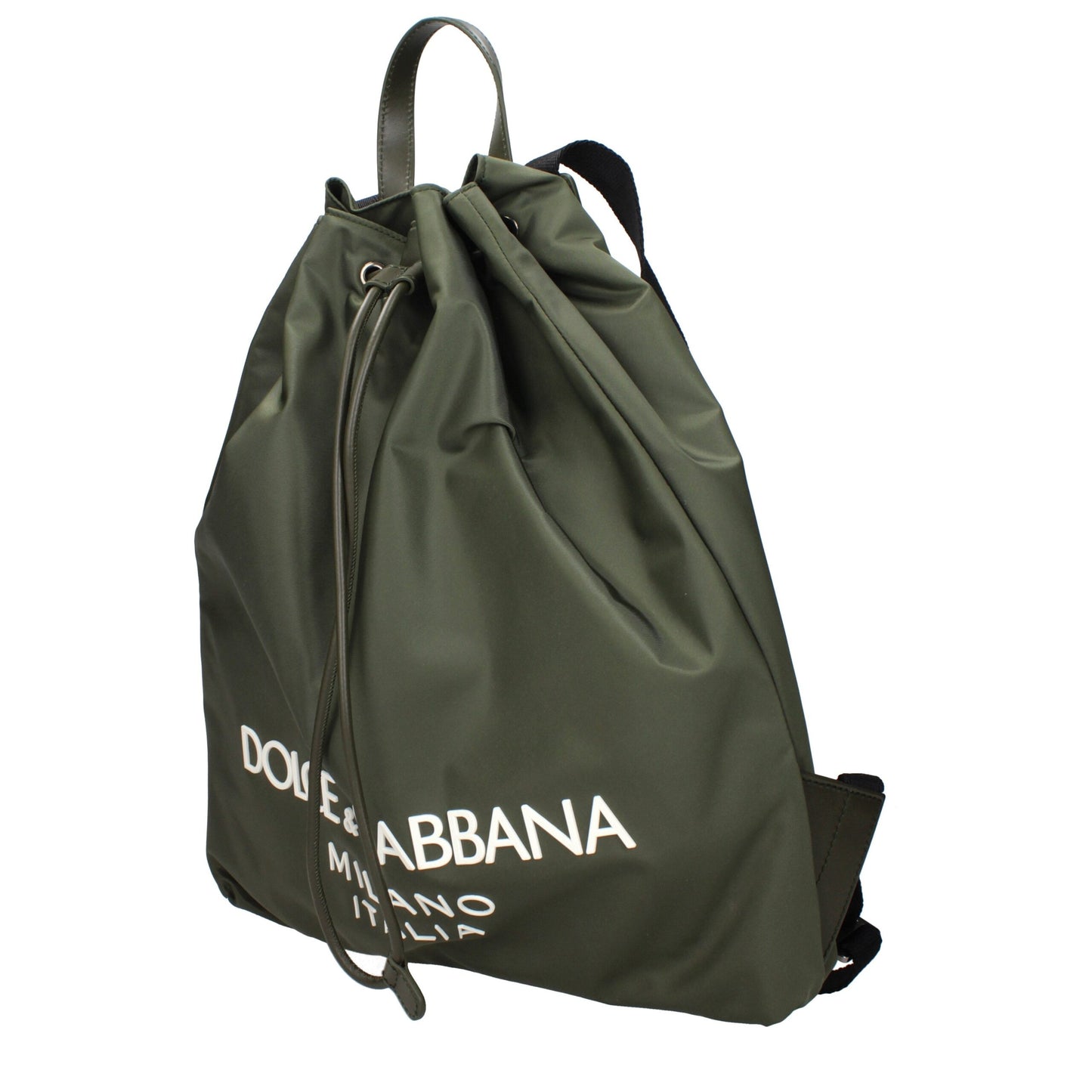 Dolce & Gabbana Green Nylon Backpack Curated Luxury Accessories by Orvyn