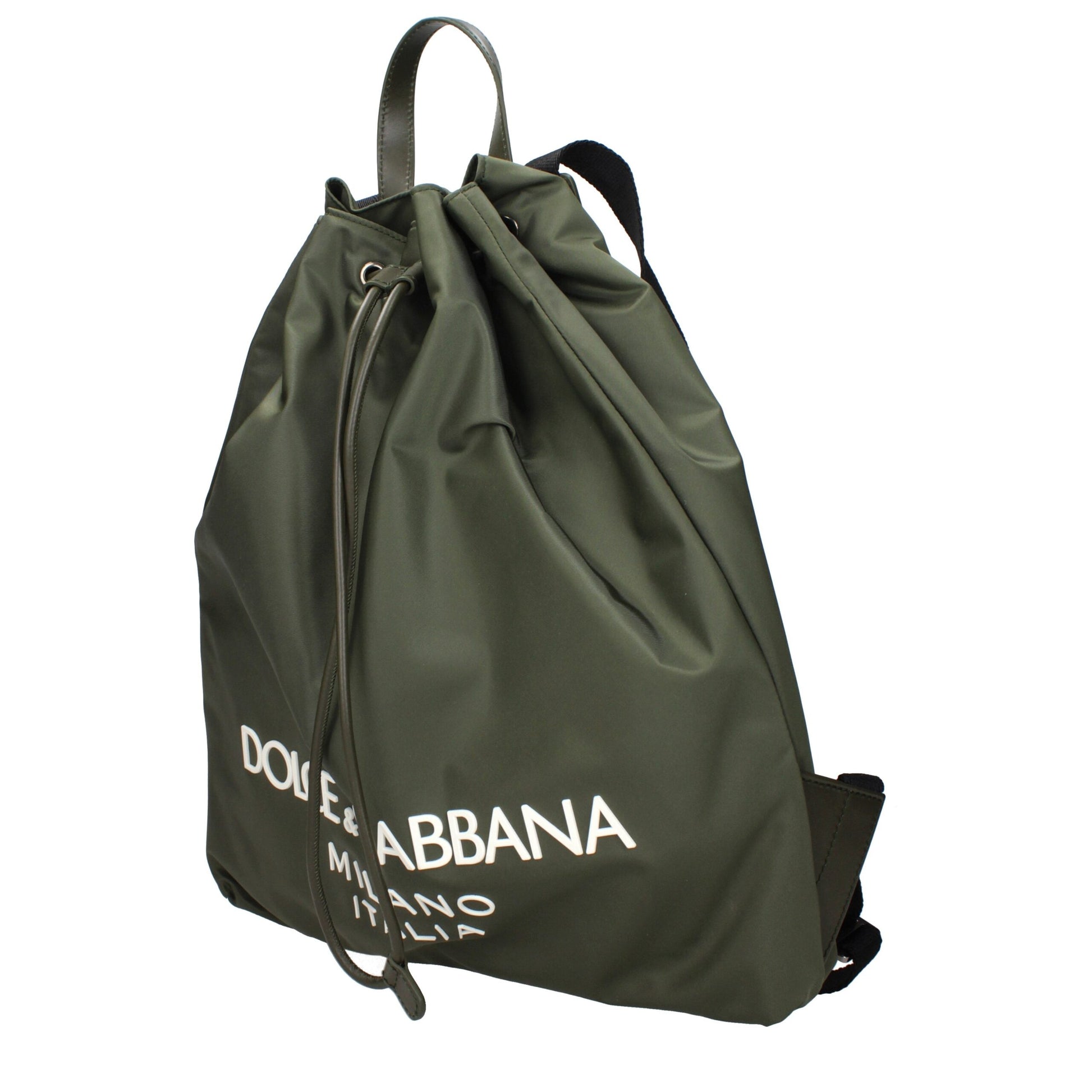 Dolce & Gabbana Green Nylon Backpack Curated Luxury Accessories by Orvyn