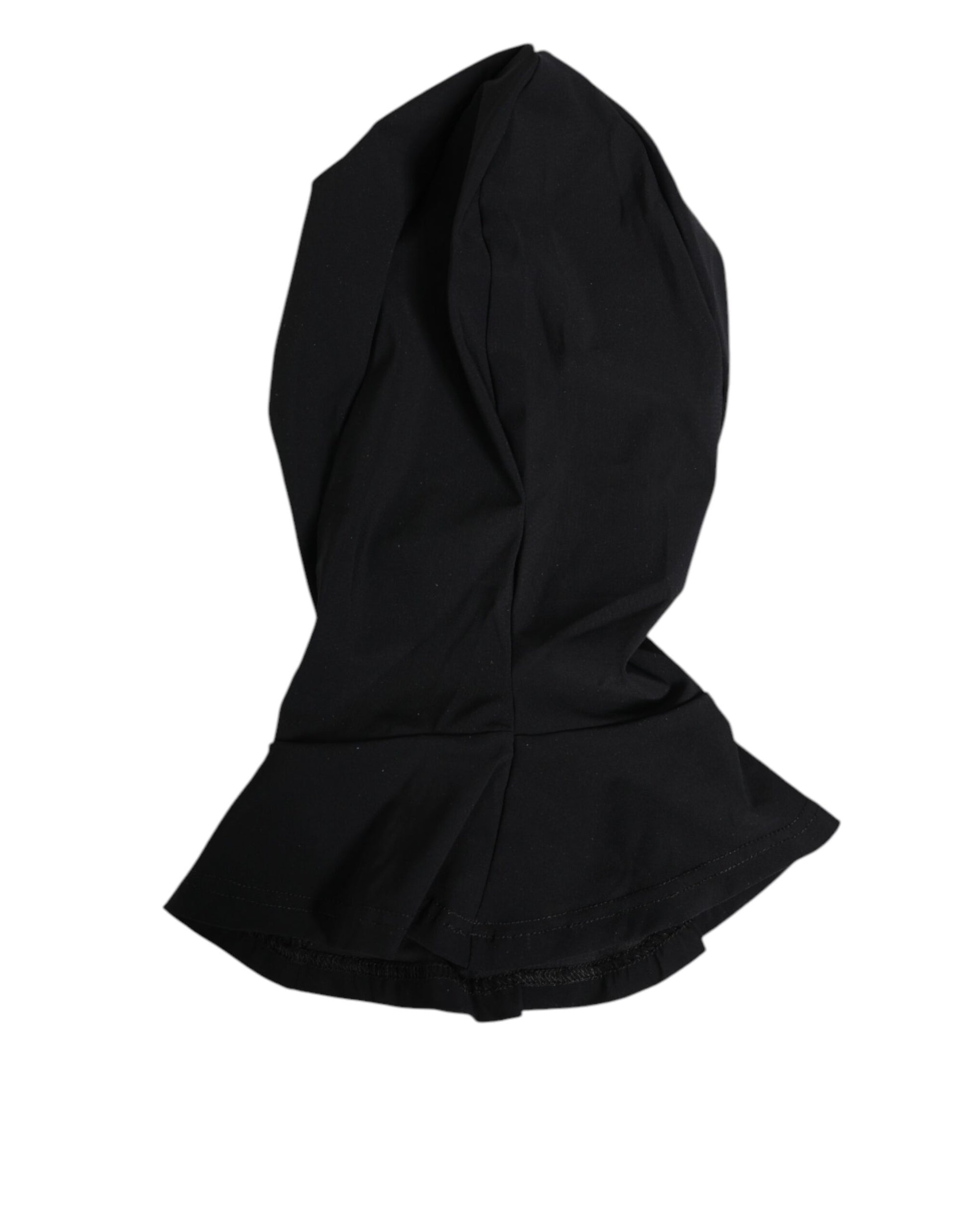 Dolce & Gabbana Black Nylon Elastane Balaclava Hood Face Cover Hat Curated Luxury Accessories by Orvyn