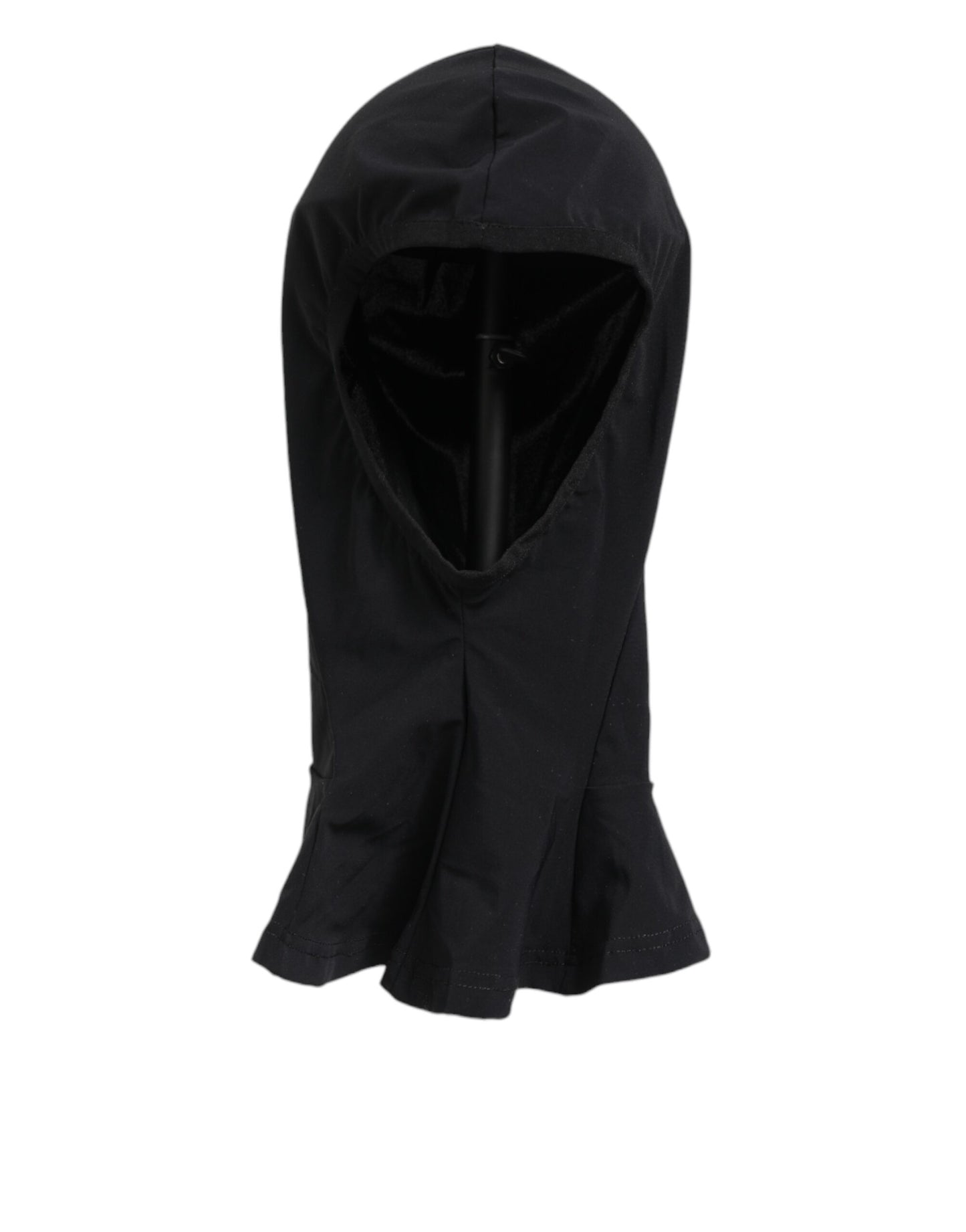 Dolce & Gabbana Black Nylon Elastane Balaclava Hood Face Cover Hat Curated Luxury Accessories by Orvyn