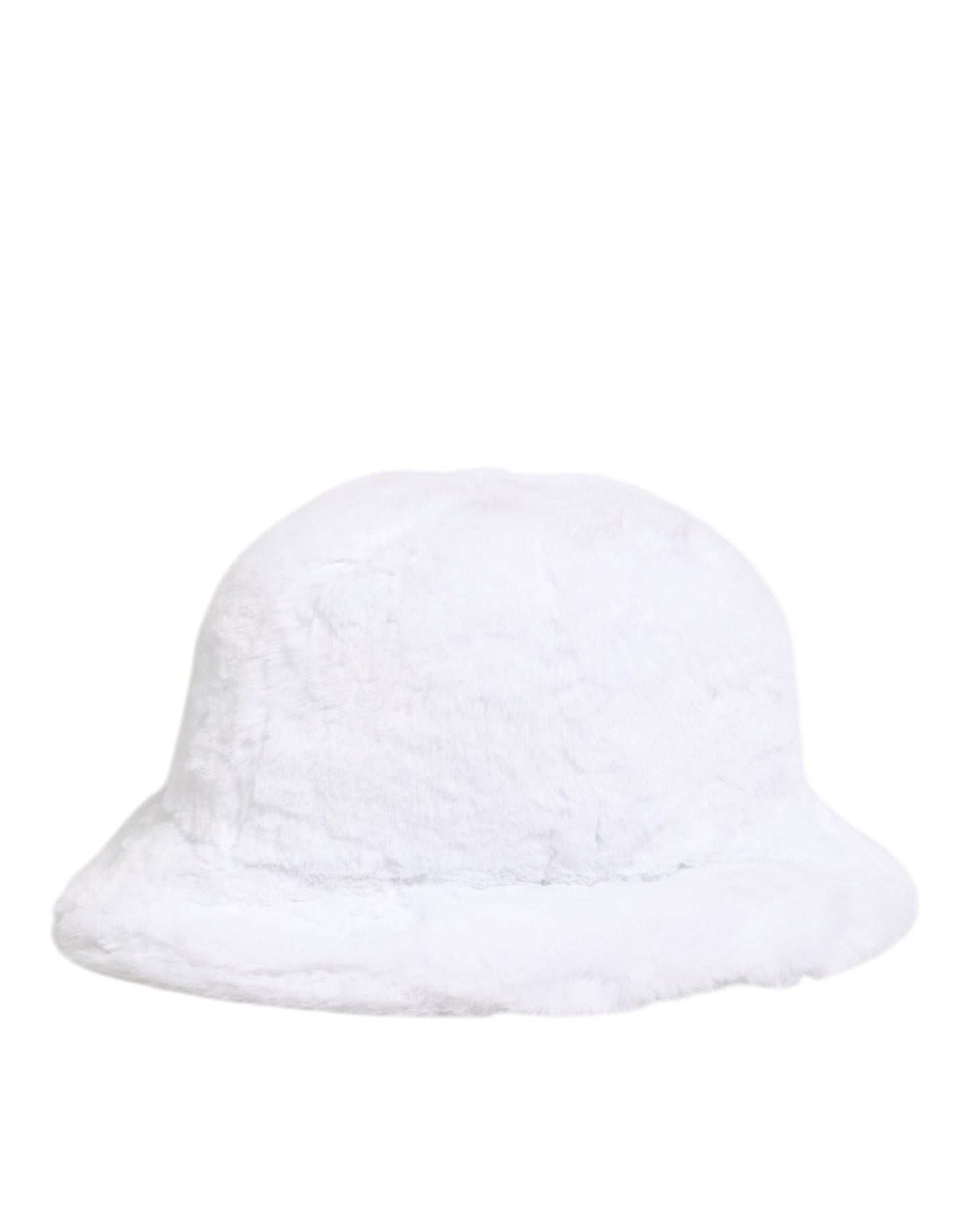 Dolce & Gabbana White Modacrylic Fur Bucket Men Capello Hat Curated Luxury Accessories by Orvyn