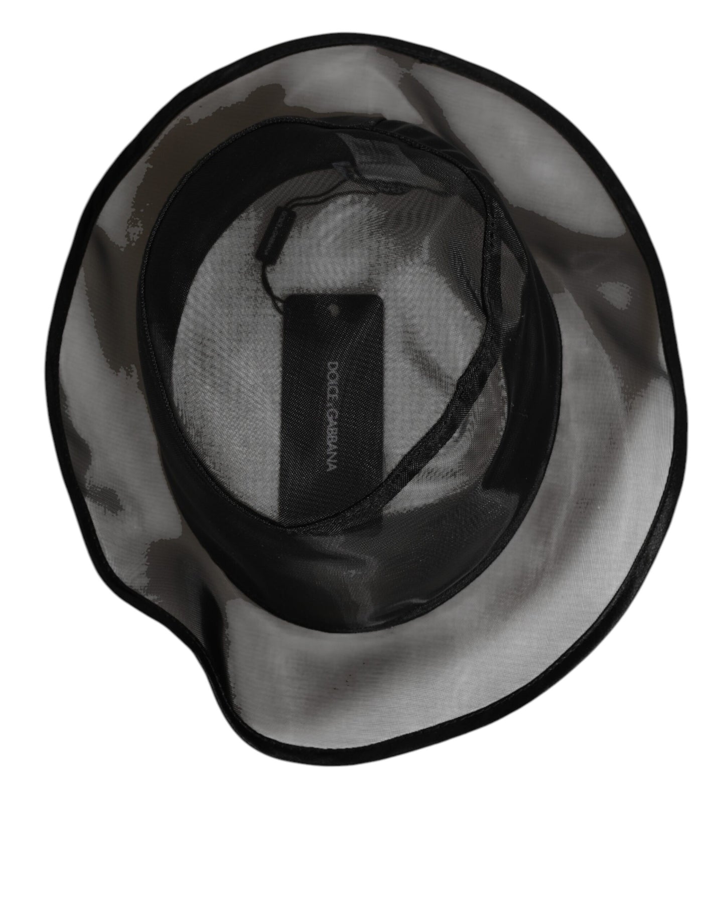 Dolce & Gabbana Black Silk Mesh Bucket Men Fisherman Cap Hat Curated Luxury Accessories by Orvyn