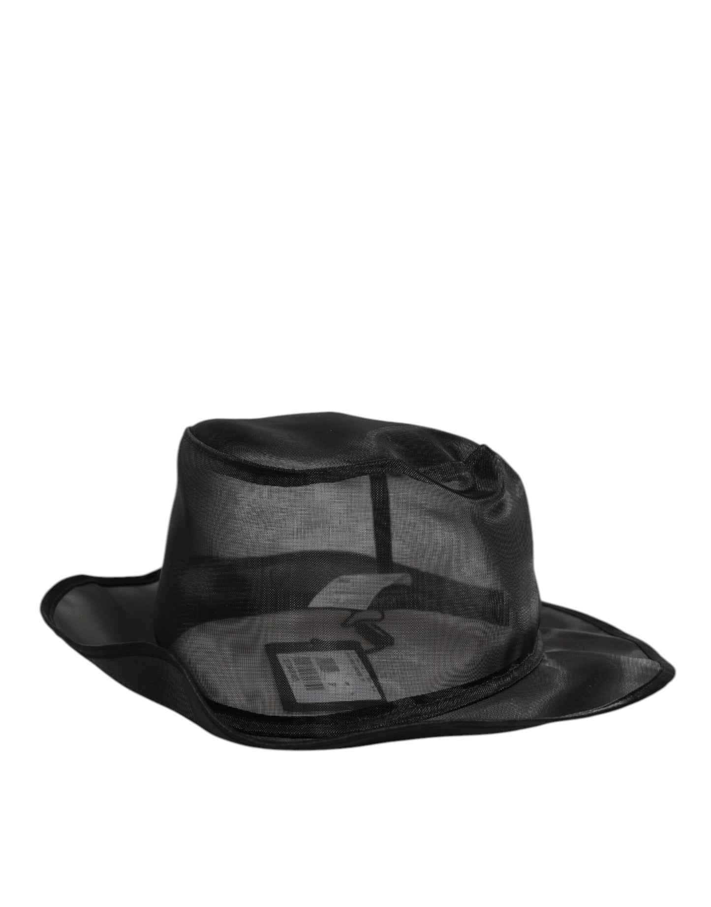 Dolce & Gabbana Black Silk Mesh Bucket Men Fisherman Cap Hat Curated Luxury Accessories by Orvyn