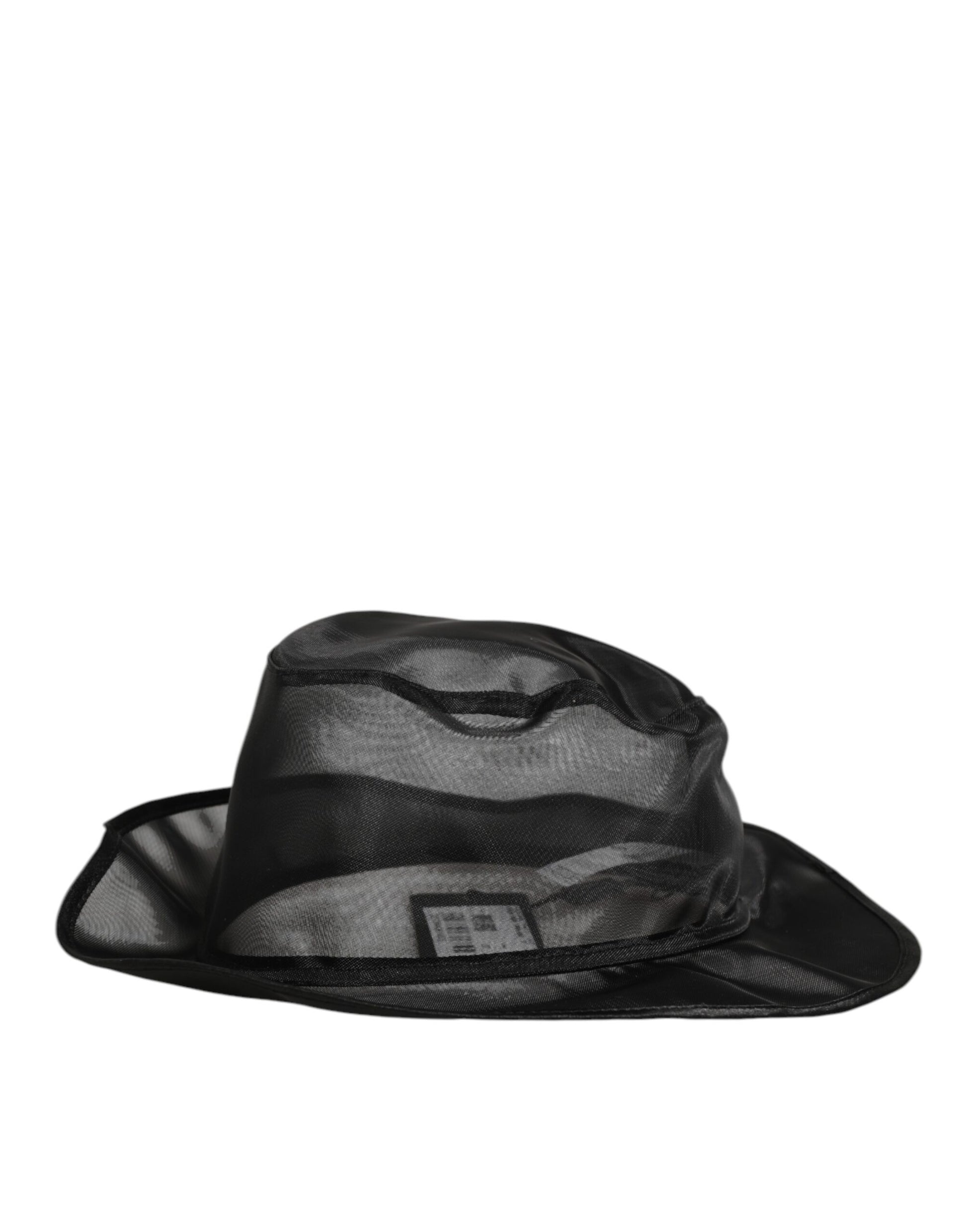 Dolce & Gabbana Black Silk Mesh Bucket Men Fisherman Cap Hat Curated Luxury Accessories by Orvyn