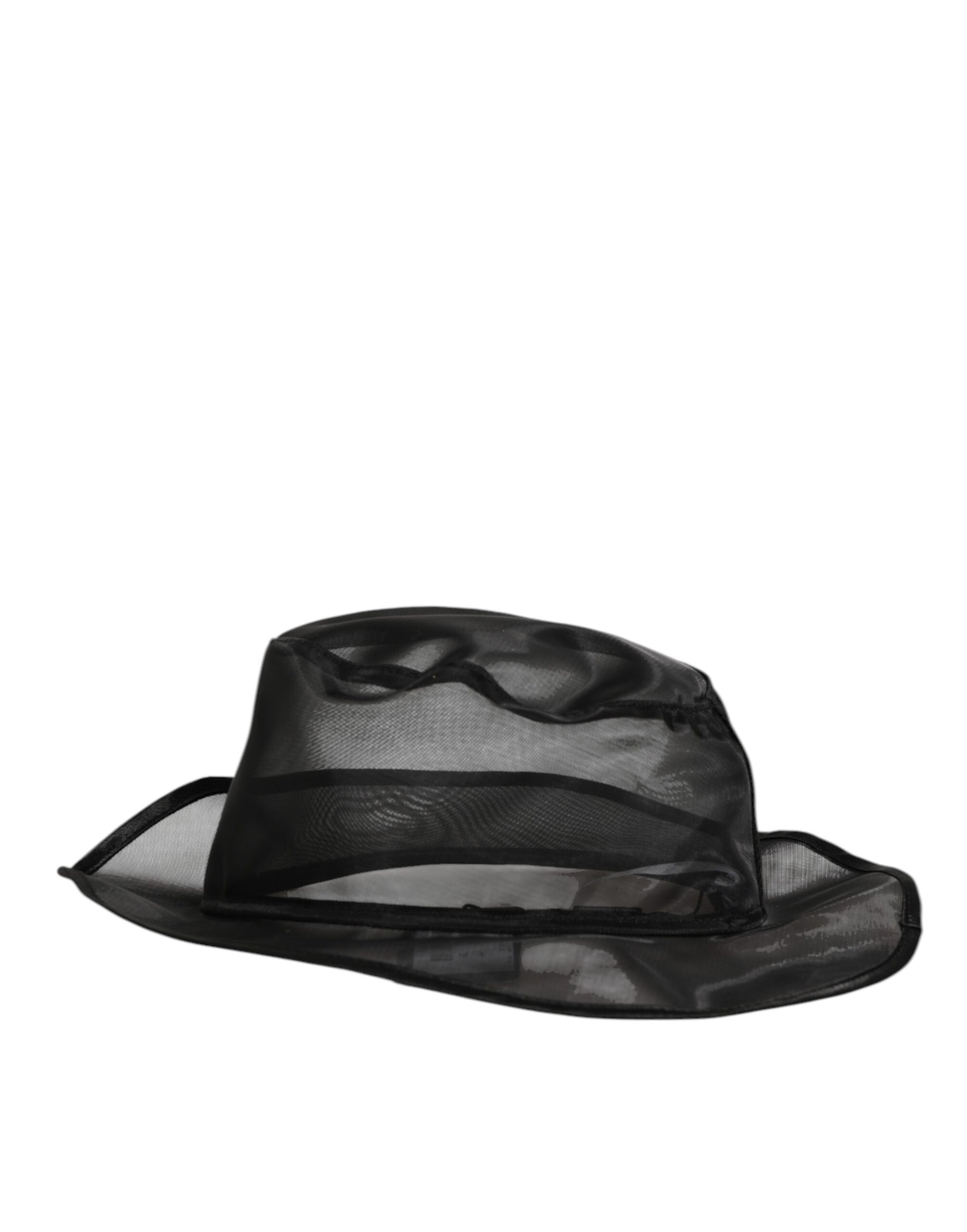 Dolce & Gabbana Black Silk Mesh Bucket Men Fisherman Cap Hat Curated Luxury Accessories by Orvyn