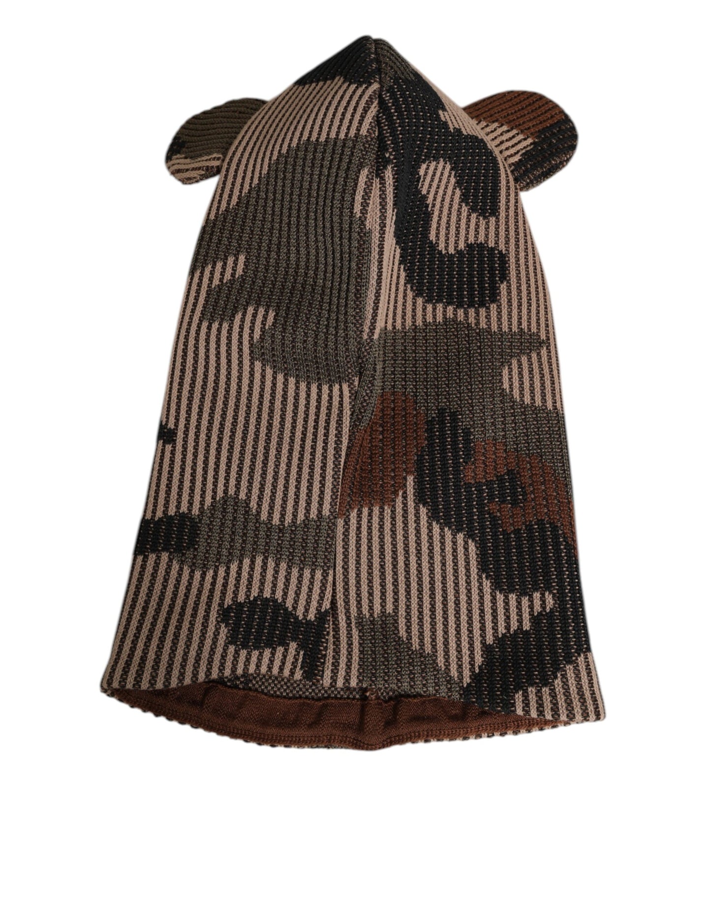 Dolce & Gabbana Multicolor Camouflage Balaclava Mask Men Cap One Size Hat Curated Luxury Accessories by Orvyn