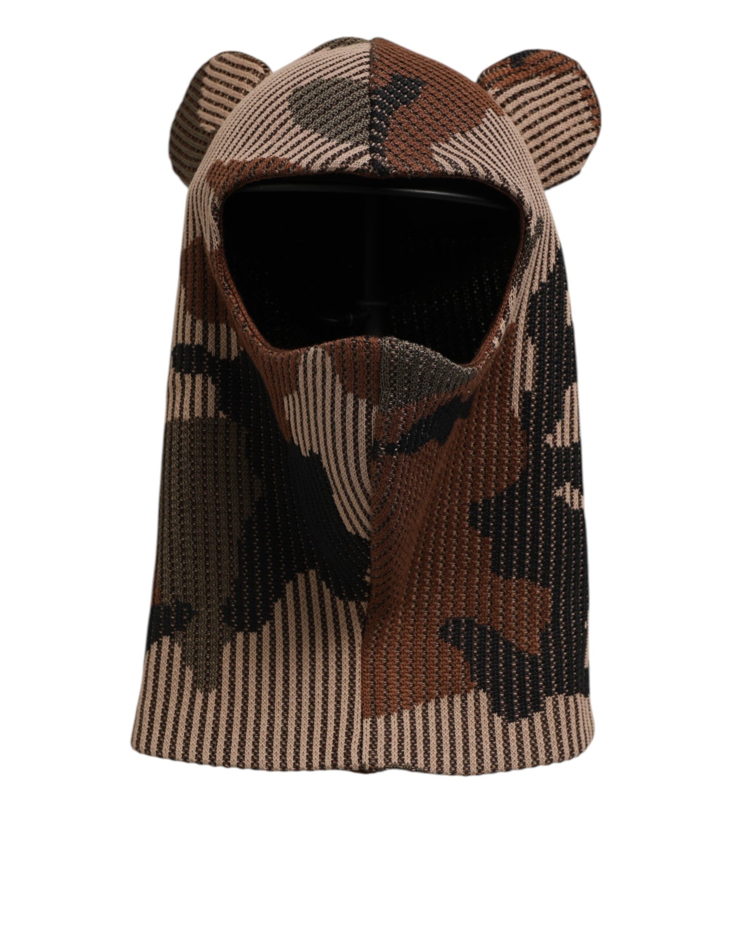 Dolce & Gabbana Multicolor Camouflage Balaclava Mask Men Cap One Size Hat Curated Luxury Accessories by Orvyn