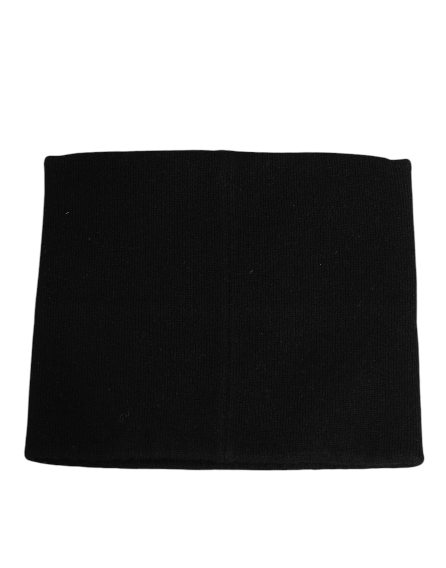 Dolce & Gabbana Black D&G Logo Cashmere Knitted Men One Size Scarf Curated Luxury Accessories by Orvyn