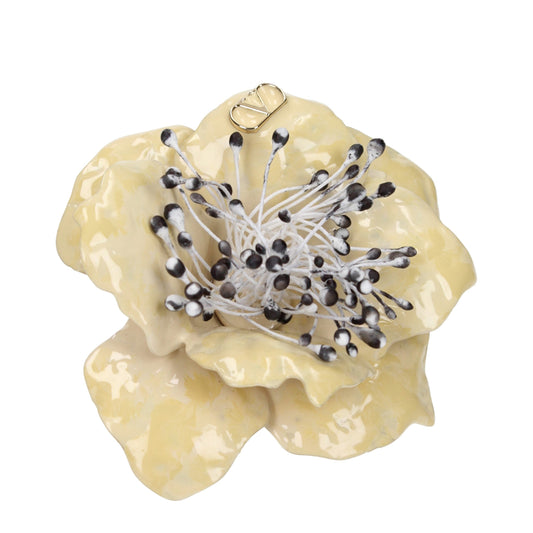 Valentino Garavani Beige Metal Broch Curated Luxury Accessories by Orvyn