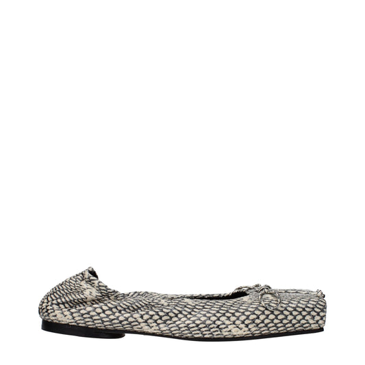 Jacquemus Beige Leather Ballet Flats Curated Luxury Accessories by Orvyn