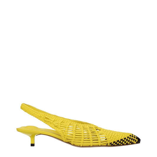 Jacquemus Yellow Leather Flat Sandals Curated Luxury Accessories by Orvyn