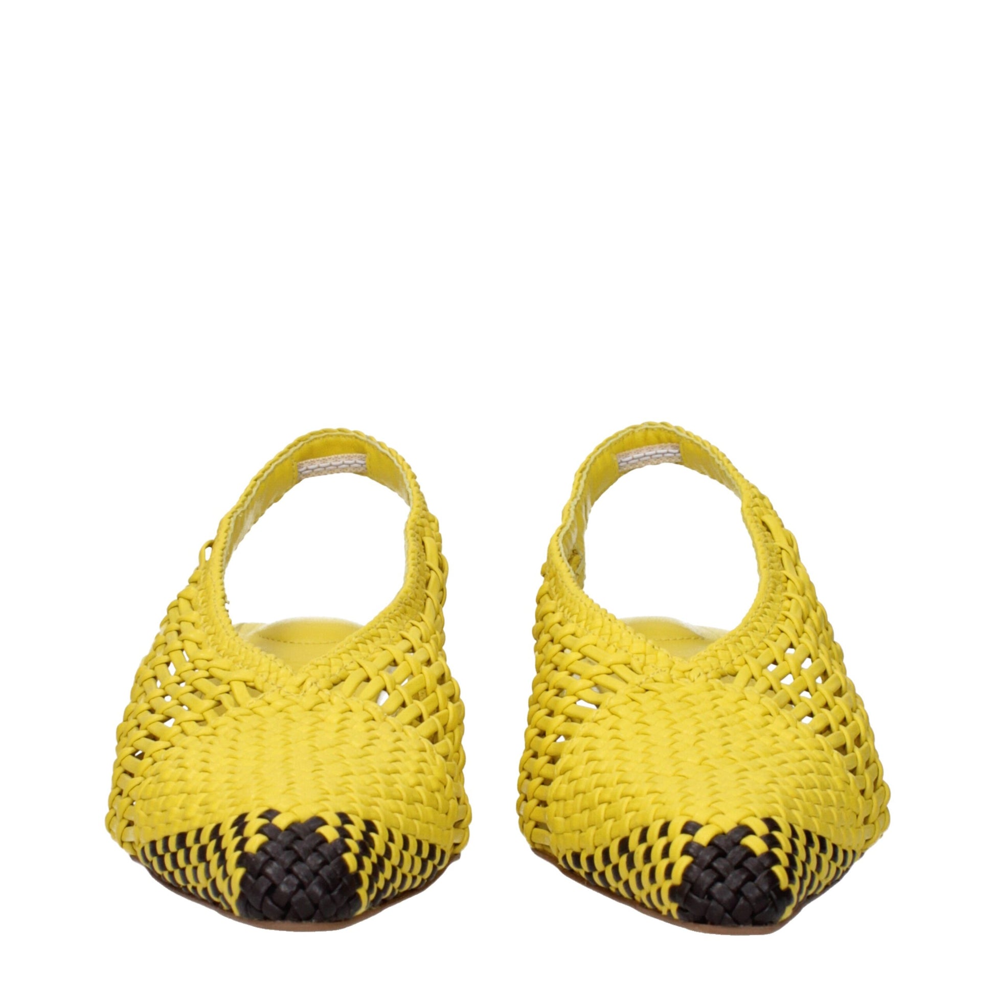 Jacquemus Yellow Leather Flat Sandals Curated Luxury Accessories by Orvyn