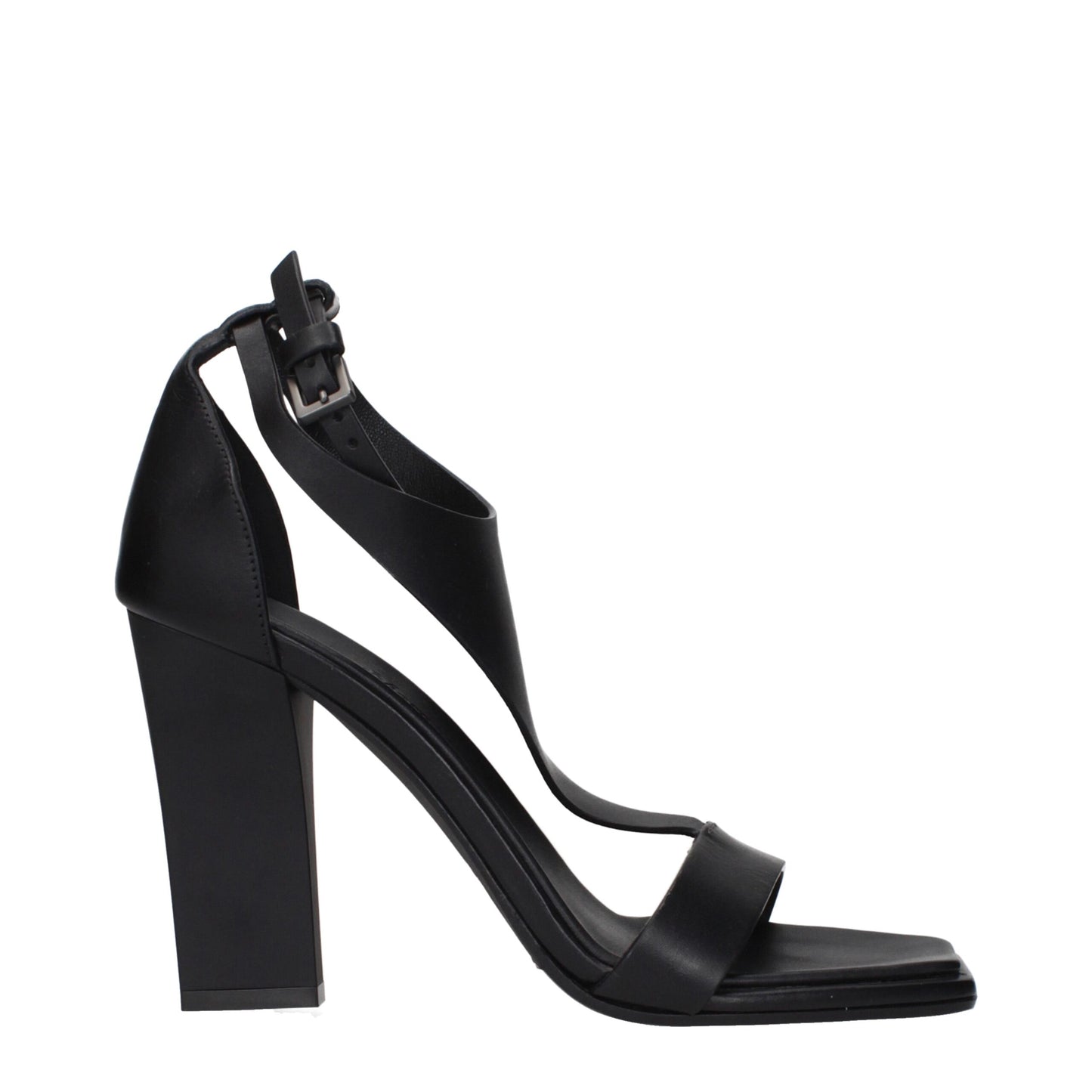 Max Mara Black Leather Stiletto Heel Sandals Curated Luxury Accessories by Orvyn