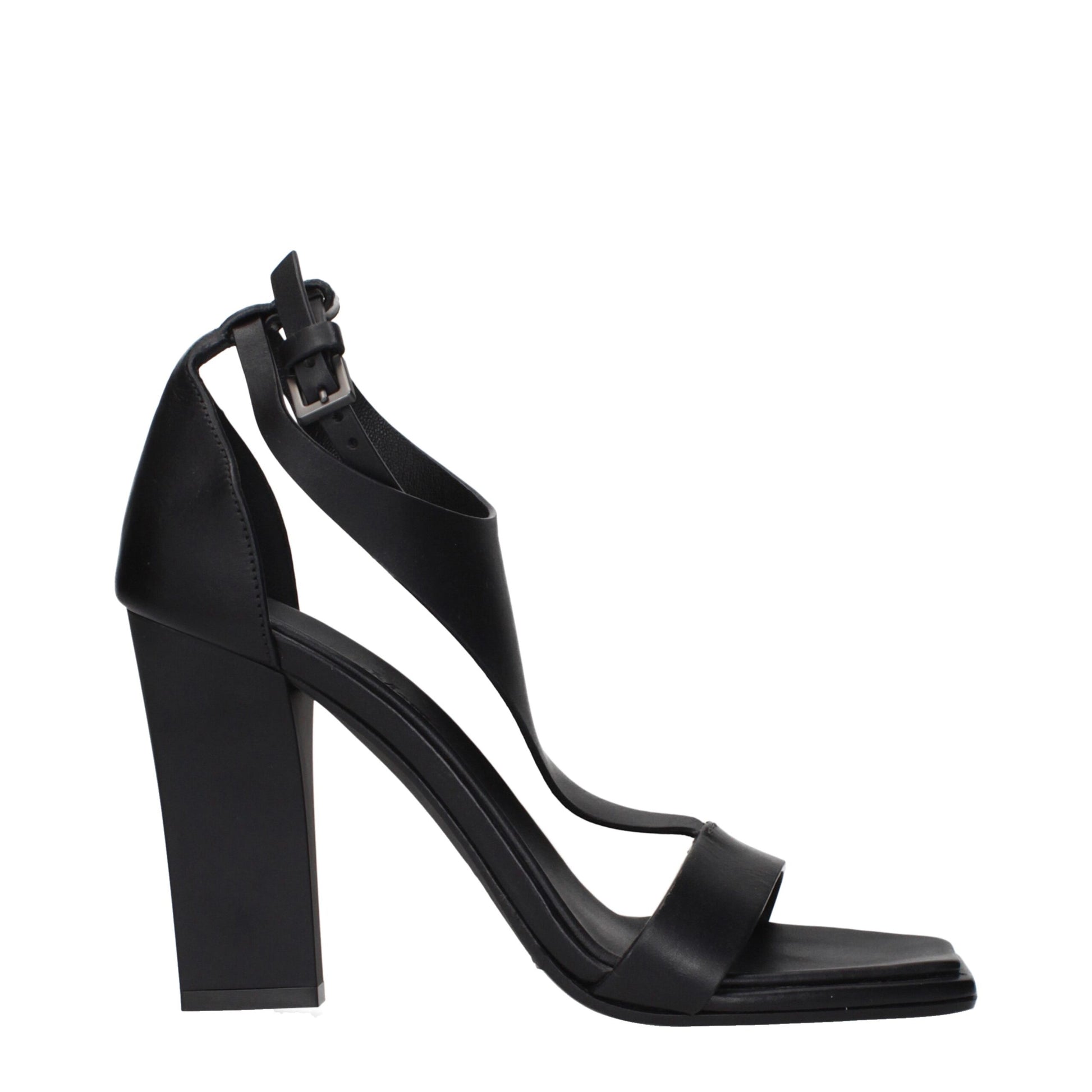 Max Mara Black Leather Stiletto Heel Sandals Curated Luxury Accessories by Orvyn