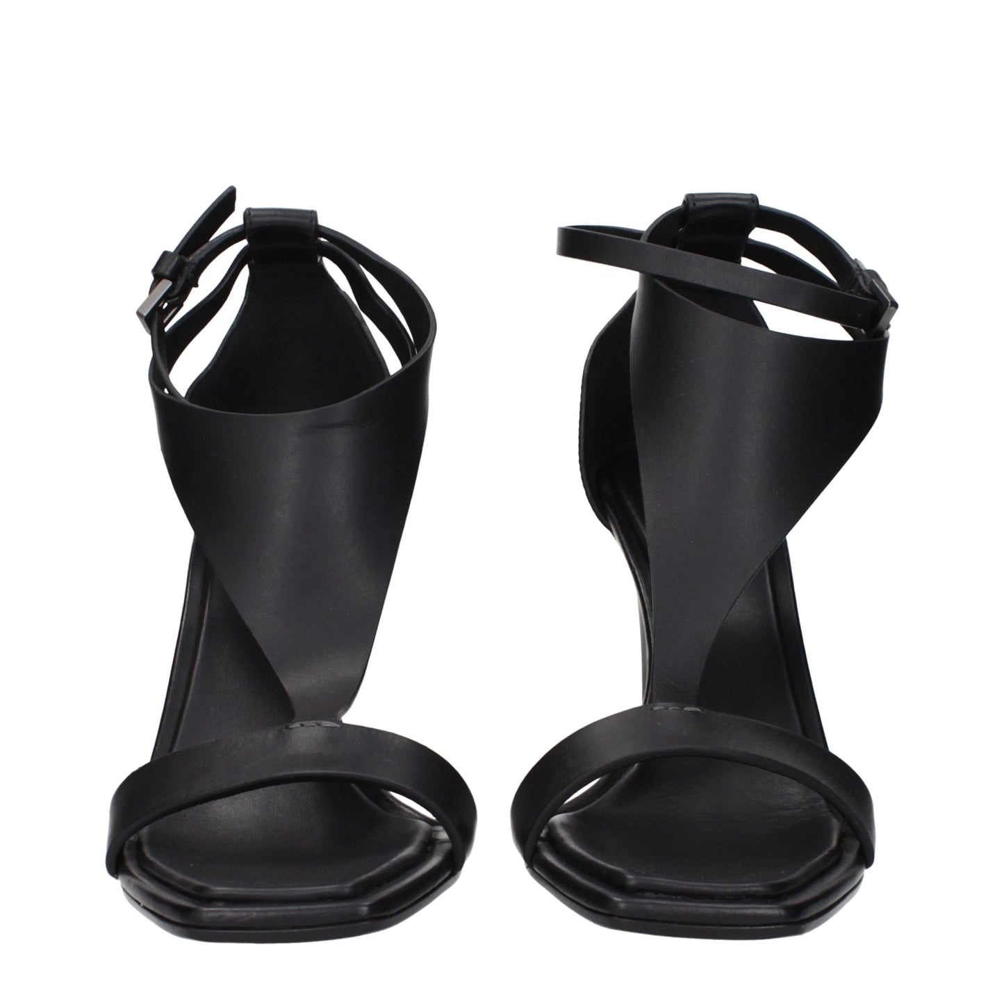 Max Mara Black Leather Stiletto Heel Sandals Curated Luxury Accessories by Orvyn