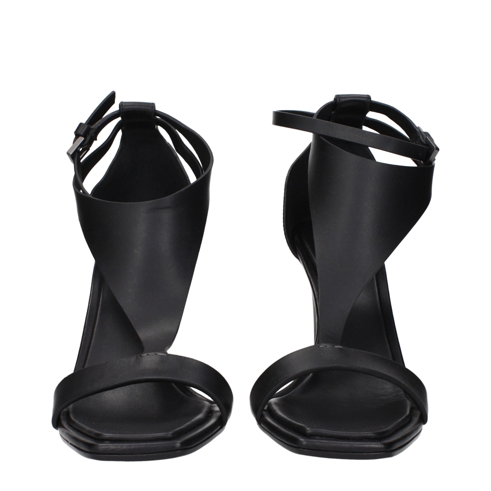 Max Mara Black Leather Stiletto Heel Sandals Curated Luxury Accessories by Orvyn