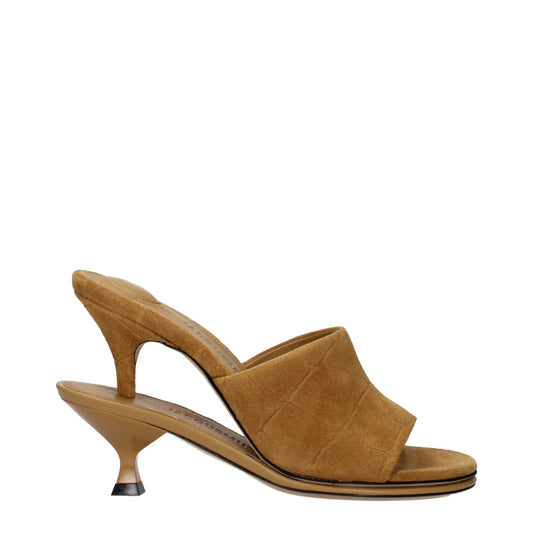 Jacquemus Brown Leather Stiletto Heel Sandals Curated Luxury Accessories by Orvyn