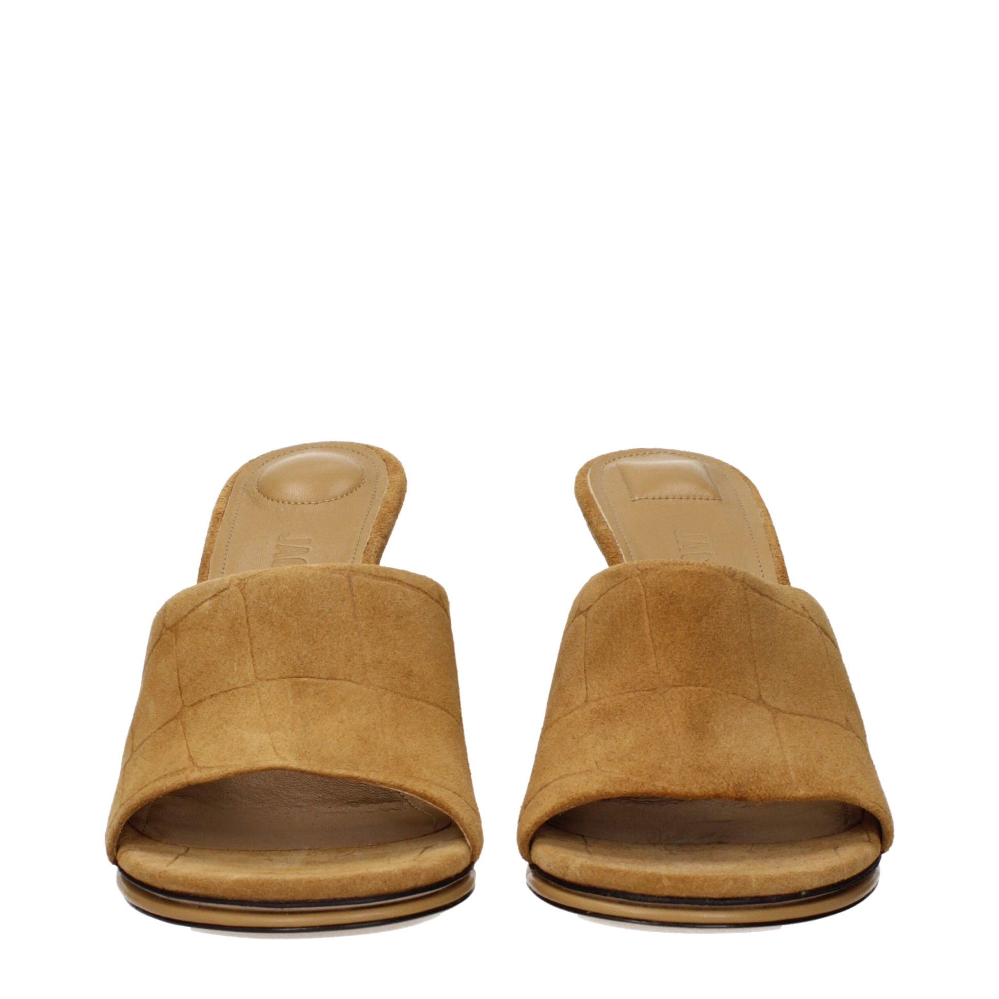 Jacquemus Brown Leather Stiletto Heel Sandals Curated Luxury Accessories by Orvyn